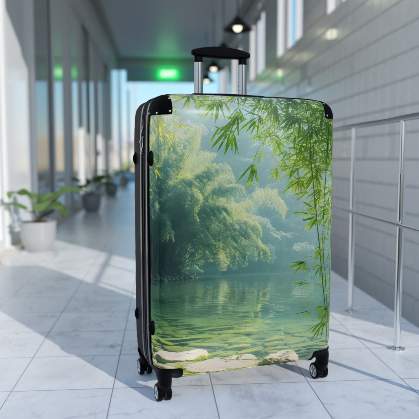 Nature Bamboo Forest Art Carry-On Suitcase - Stylish Luggage for Travelers
