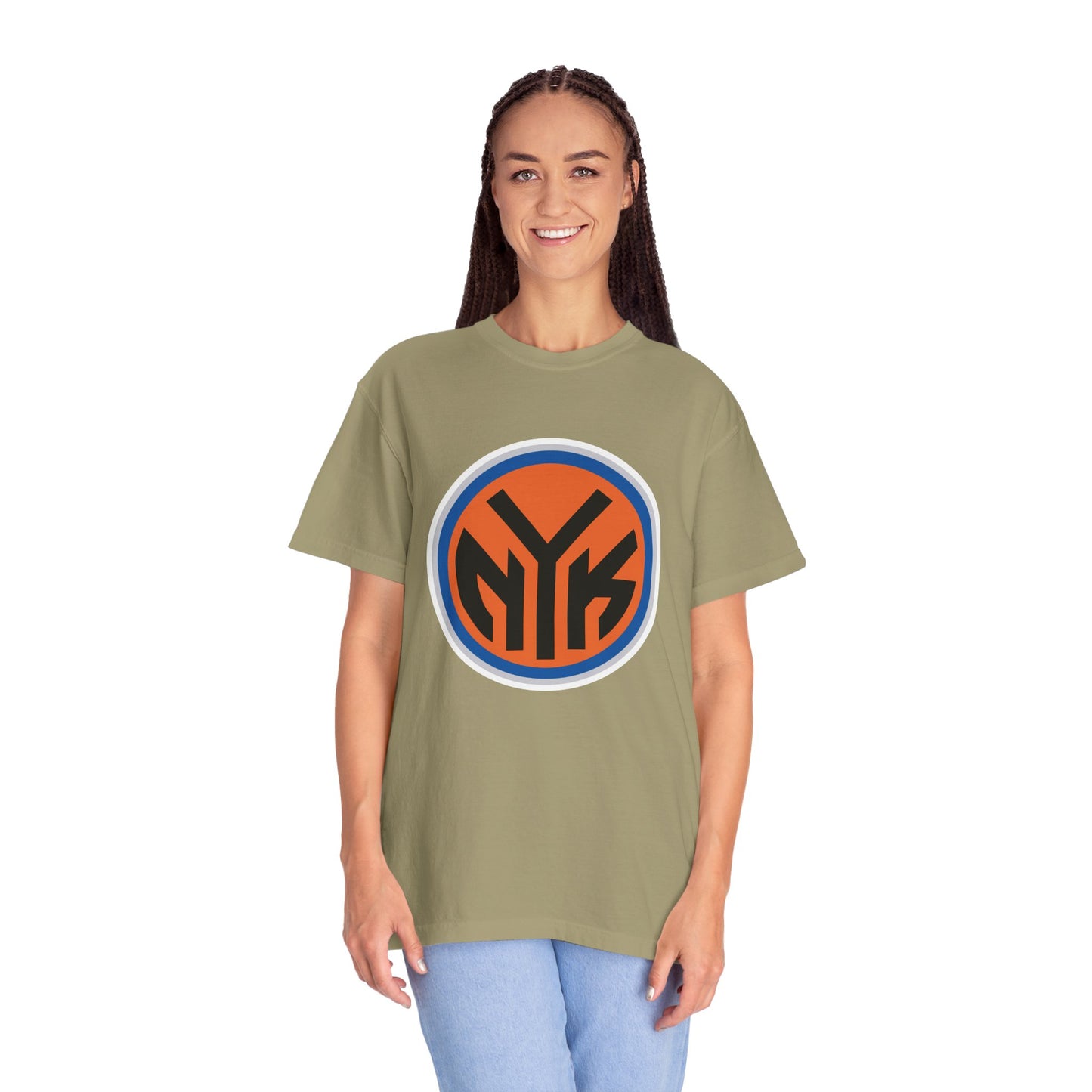 New York Knicks Basketball Fanatics Garment-Dyed T-Shirt – Premium Cotton Tee for Customization