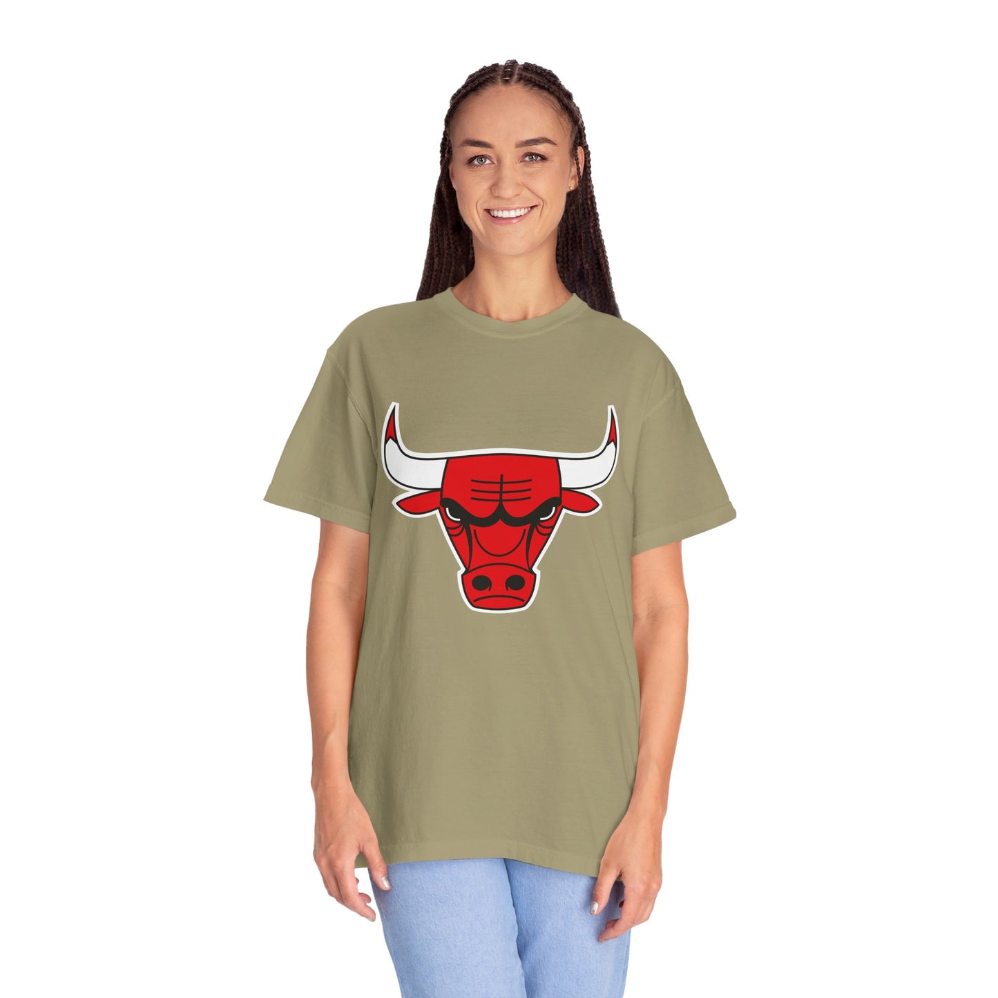 Chicago Bulls Built Different Garment-Dyed T-Shirt – Premium Cotton Tee for Customization