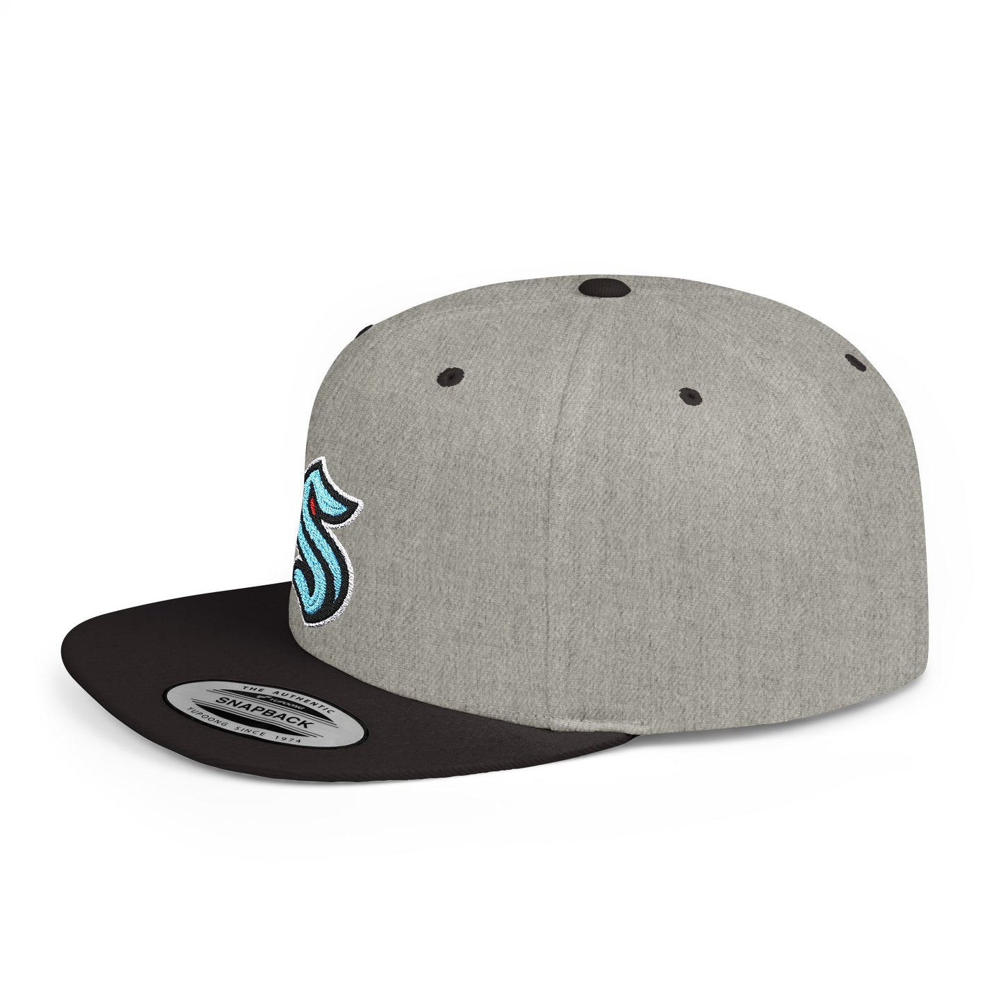 Seattle Kraken Flat Bill Snapback – Lightweight, Custom Fit, Premium Quality