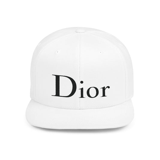 Dior Flat Bill Snapback – Lightweight, Custom Fit, Premium Quality