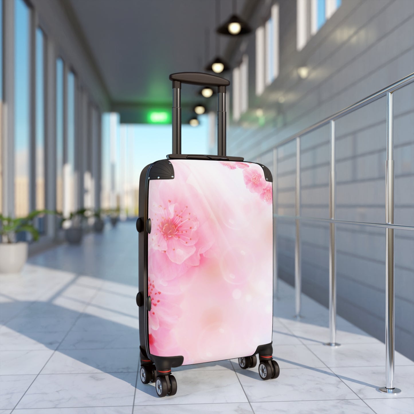 Nature Flowers Floral Peach Beautiful Art Carry-On Suitcase - Stylish Luggage for Travelers