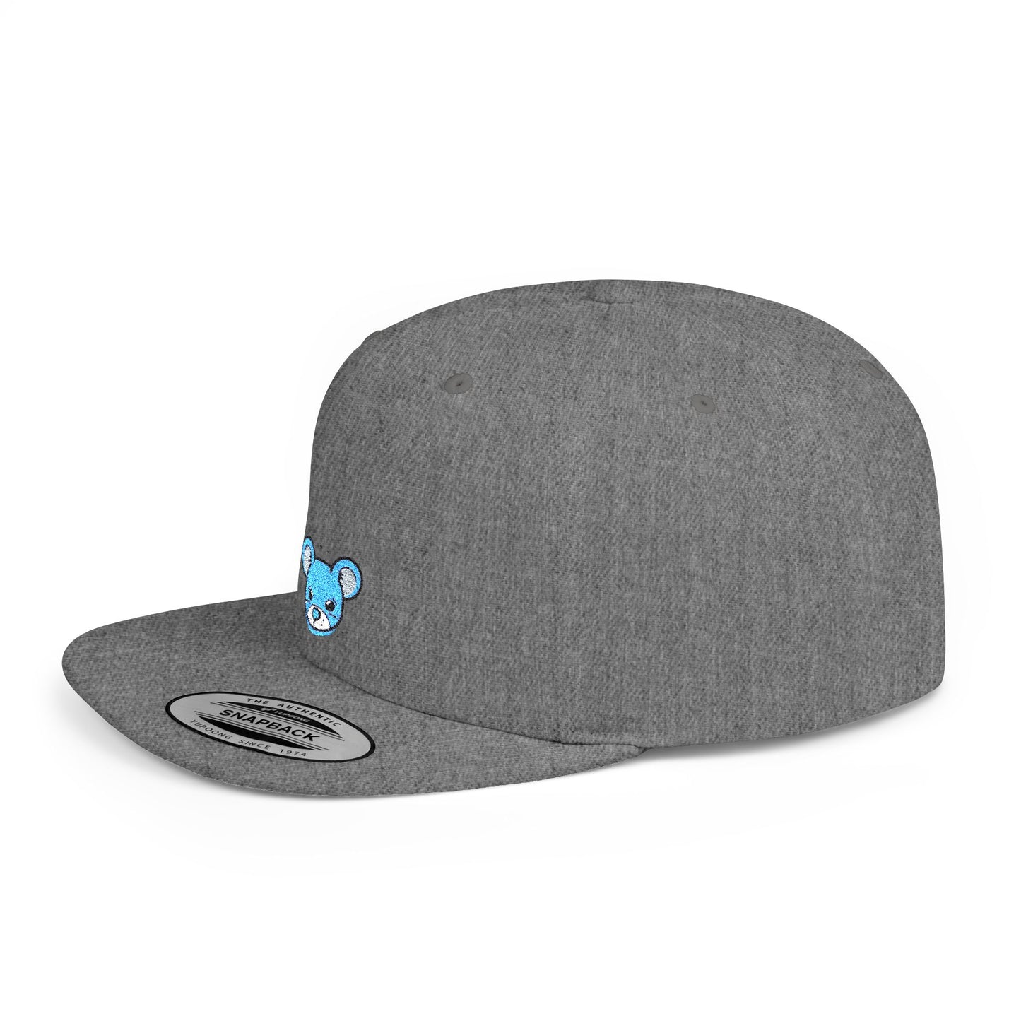 Icons Embroidered Mouse Flat Bill Snapback – Lightweight, Custom Fit, Premium Quality