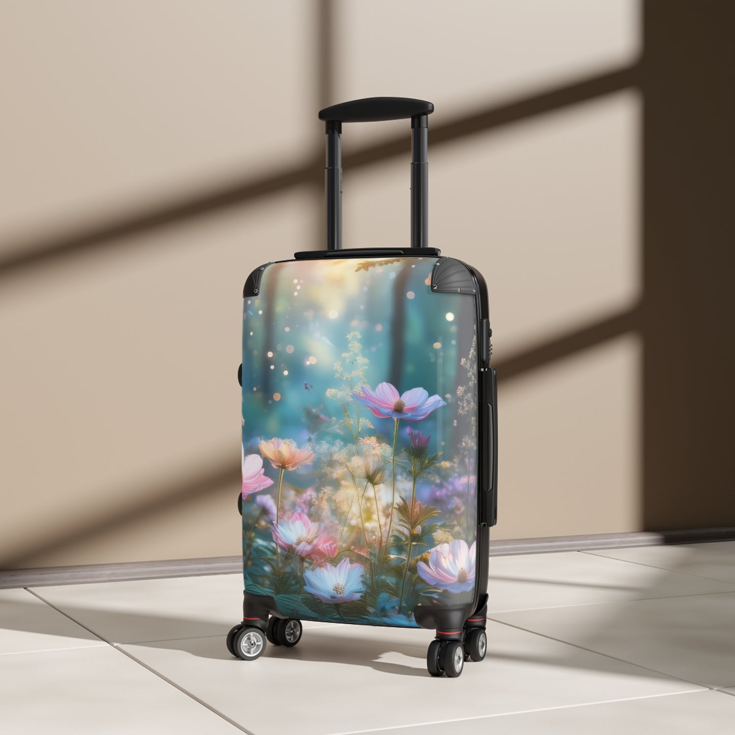 Nature Flowers Floral Dedicated Pink Bloom Carry-On Suitcase - Stylish Luggage for Travelers