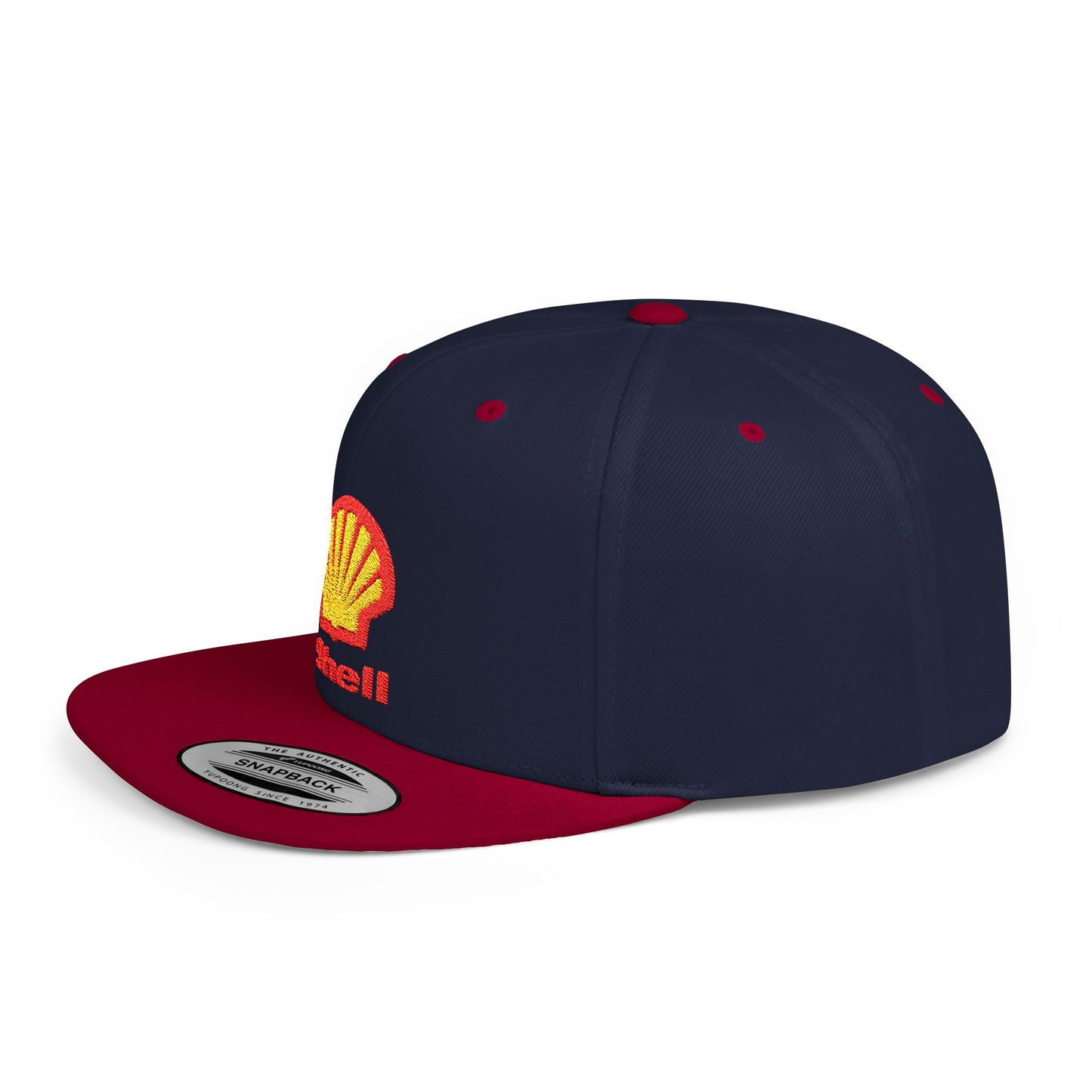 Shell Flat Bill Snapback – Lightweight, Custom Fit, Premium Quality