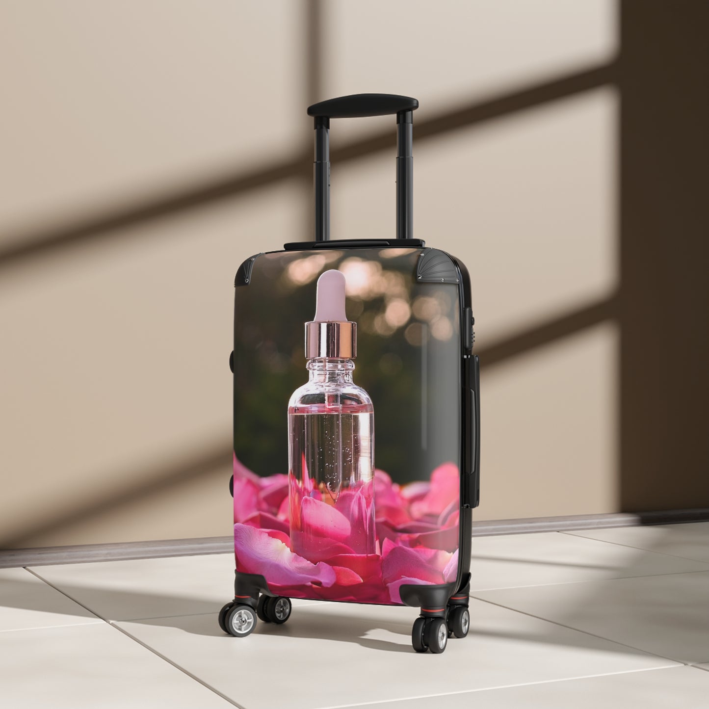 Nature Pink Rose Petals Art Carry-On Suitcase - Stylish Luggage for Travelers
