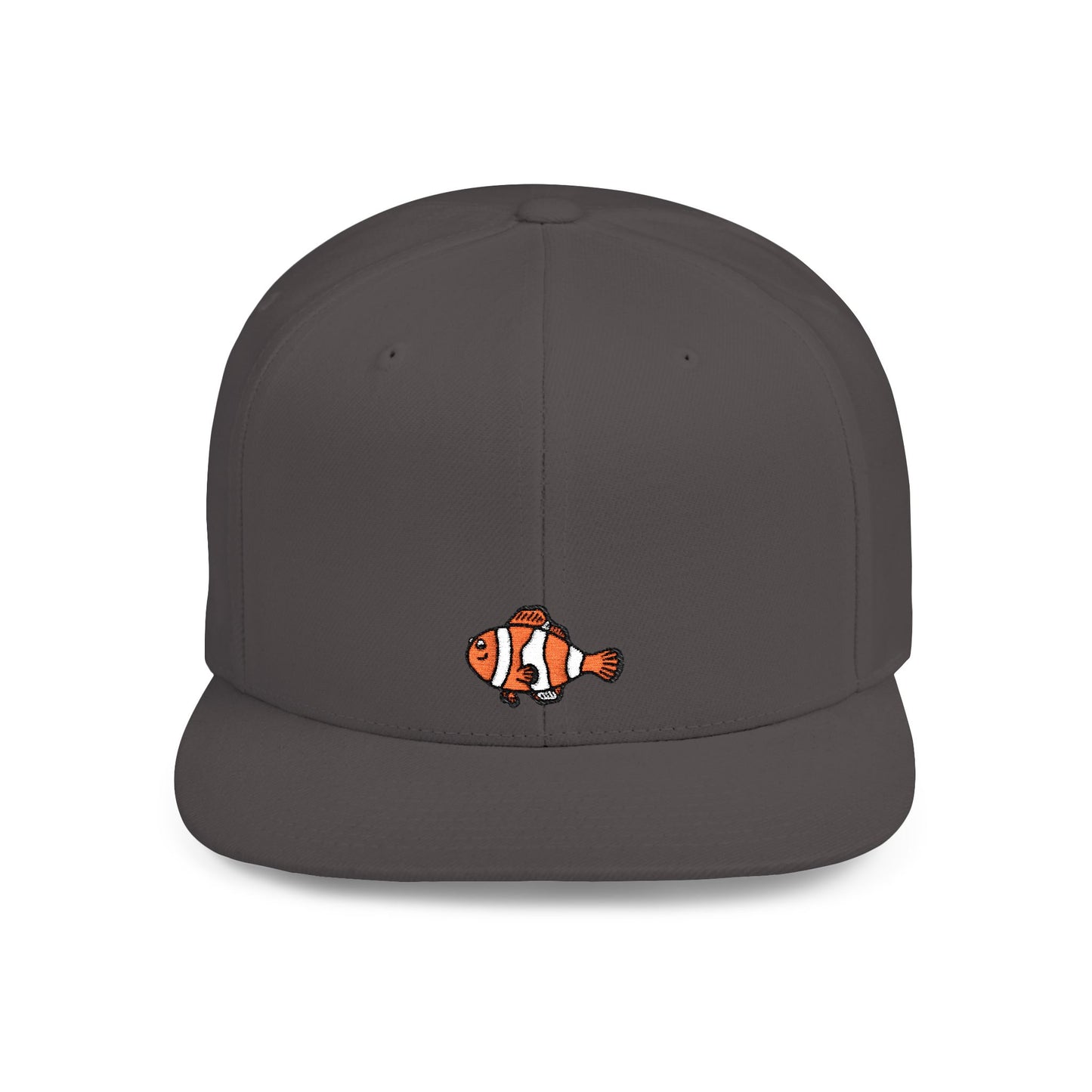 Icons Embroidered Nemon Fish Flat Bill Snapback – Lightweight, Custom Fit, Premium Quality