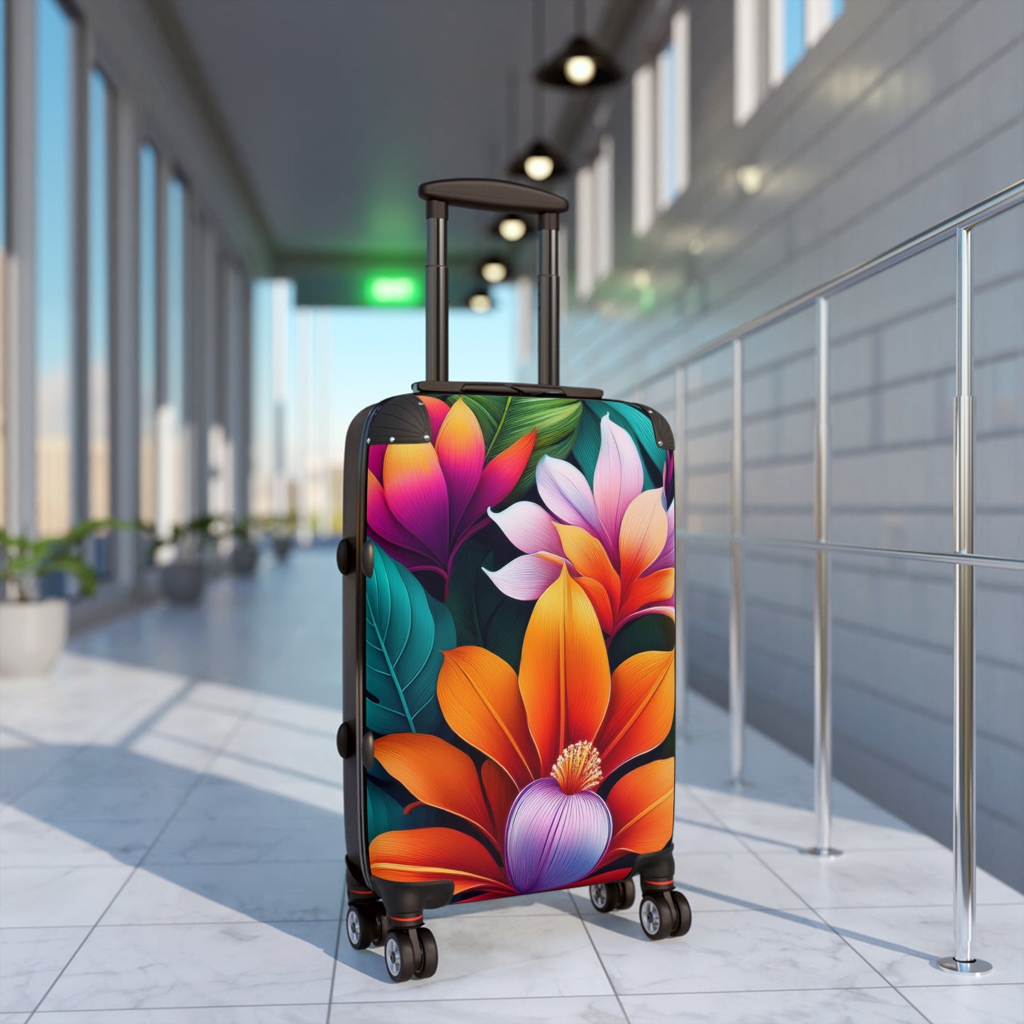 Nature Flowers Floral Tropical Art Carry-On Suitcase - Stylish Luggage for Travelers