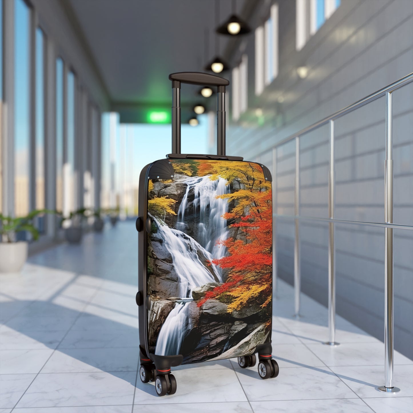 Nature Waterfalls Autumn And Falls Art Carry-On Suitcase - Stylish Luggage for Travelers
