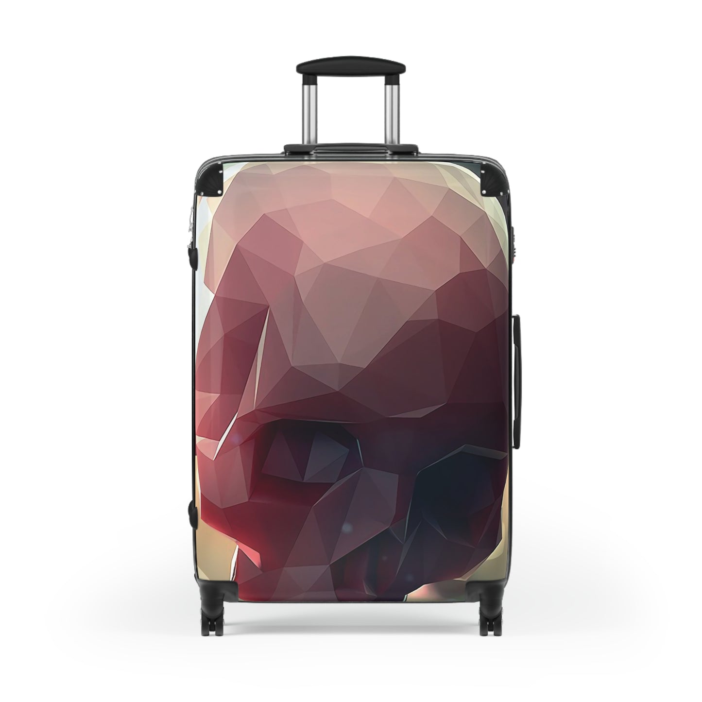 Abstract Skull Digital Art Carry-On Suitcase - Stylish Luggage for Travelers