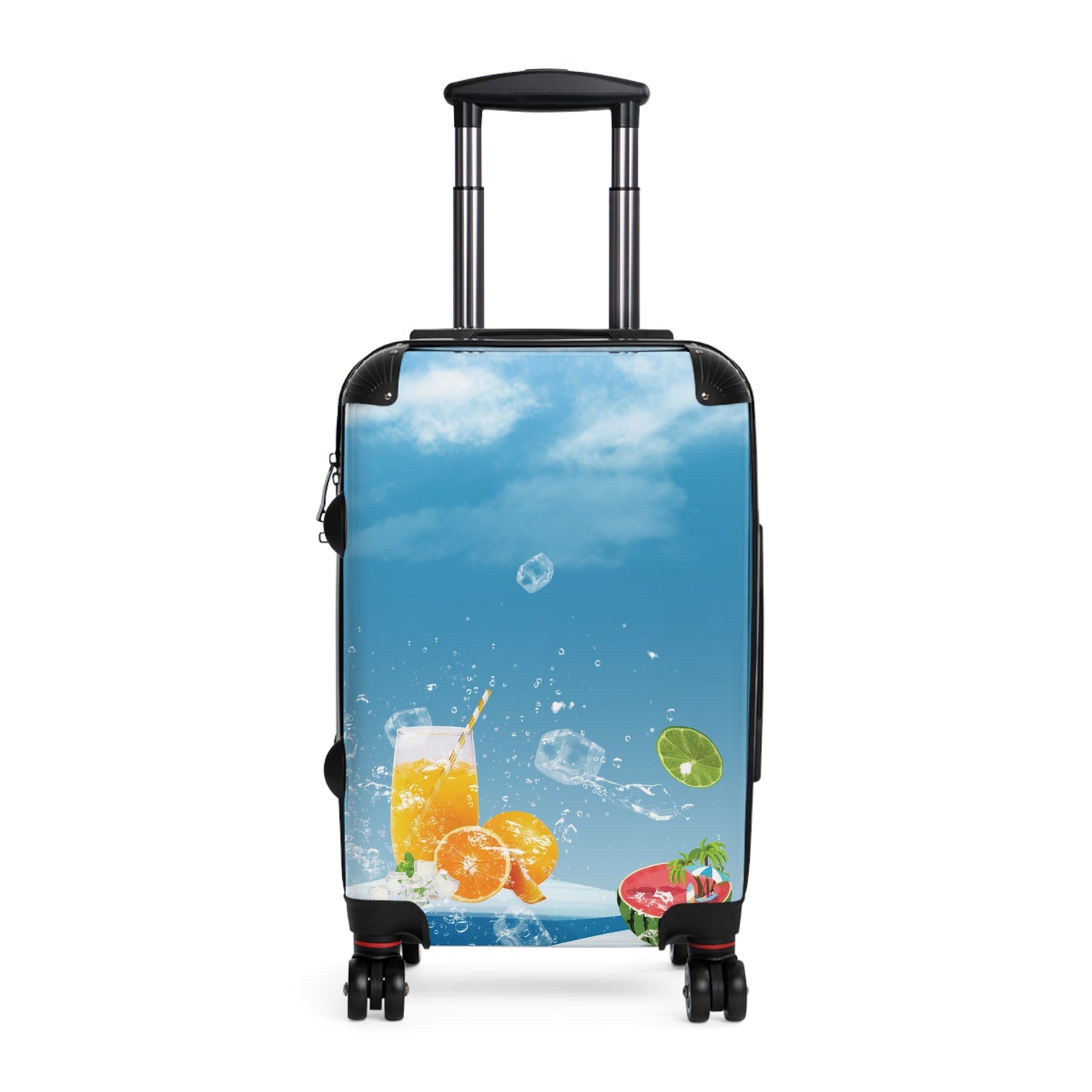 Nature Summer Watermelon Blue Refreshing Art Carry-On Suitcase - Stylish Luggage for Travelers