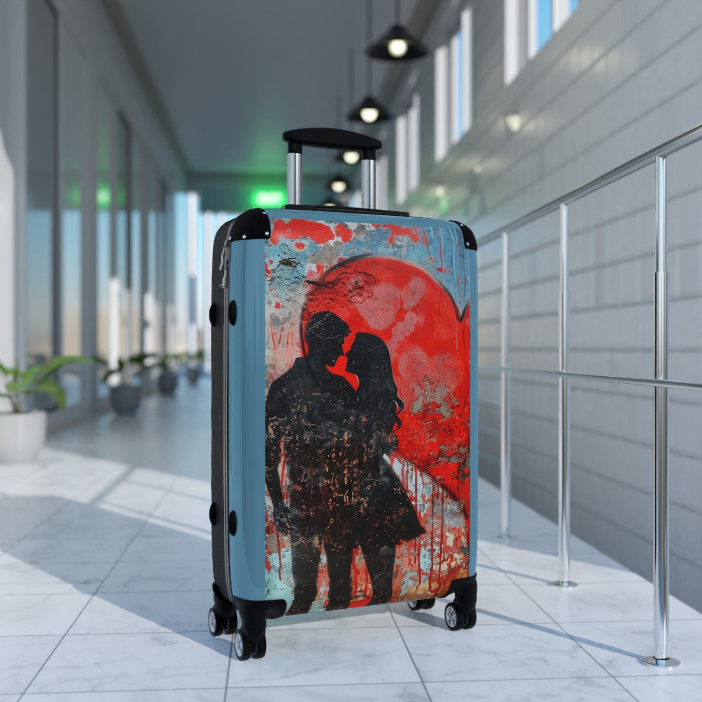 Love Couple Romantic Art Carry-On Suitcase - Stylish Luggage for Travelers