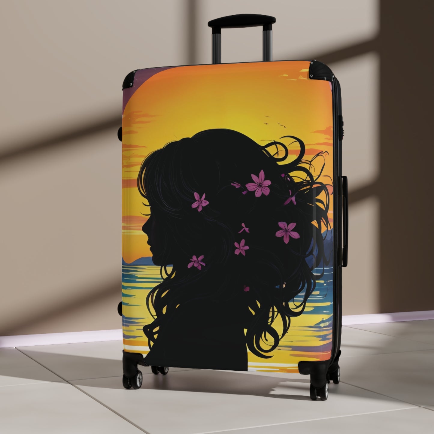 Art Woman Silhouette Carry-On Suitcase - Stylish Luggage for Travelers
