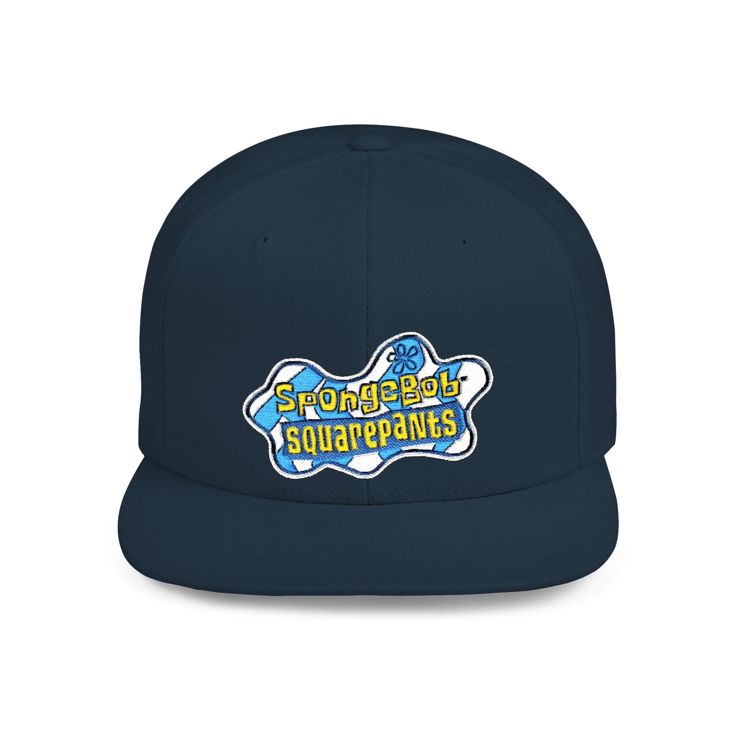 SpongeBob SquarePants Logo Flat Bill Snapback – Lightweight, Custom Fit, Premium Quality