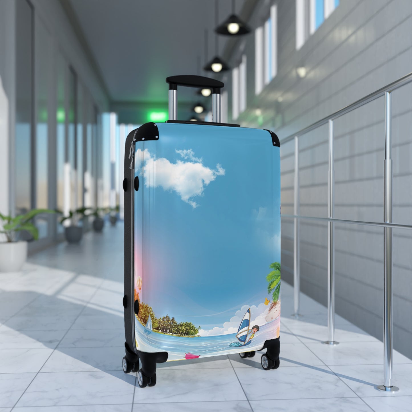 Nature Summer Tropical Beach Art Carry-On Suitcase - Stylish Luggage for Travelers