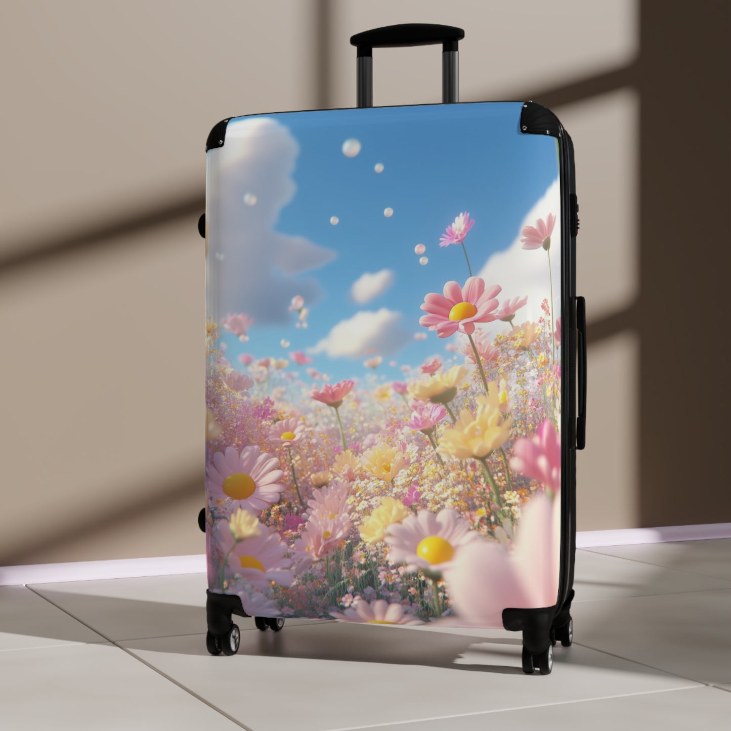Nature Flowers Floral Sky Spring Art Carry-On Suitcase - Stylish Luggage for Travelers