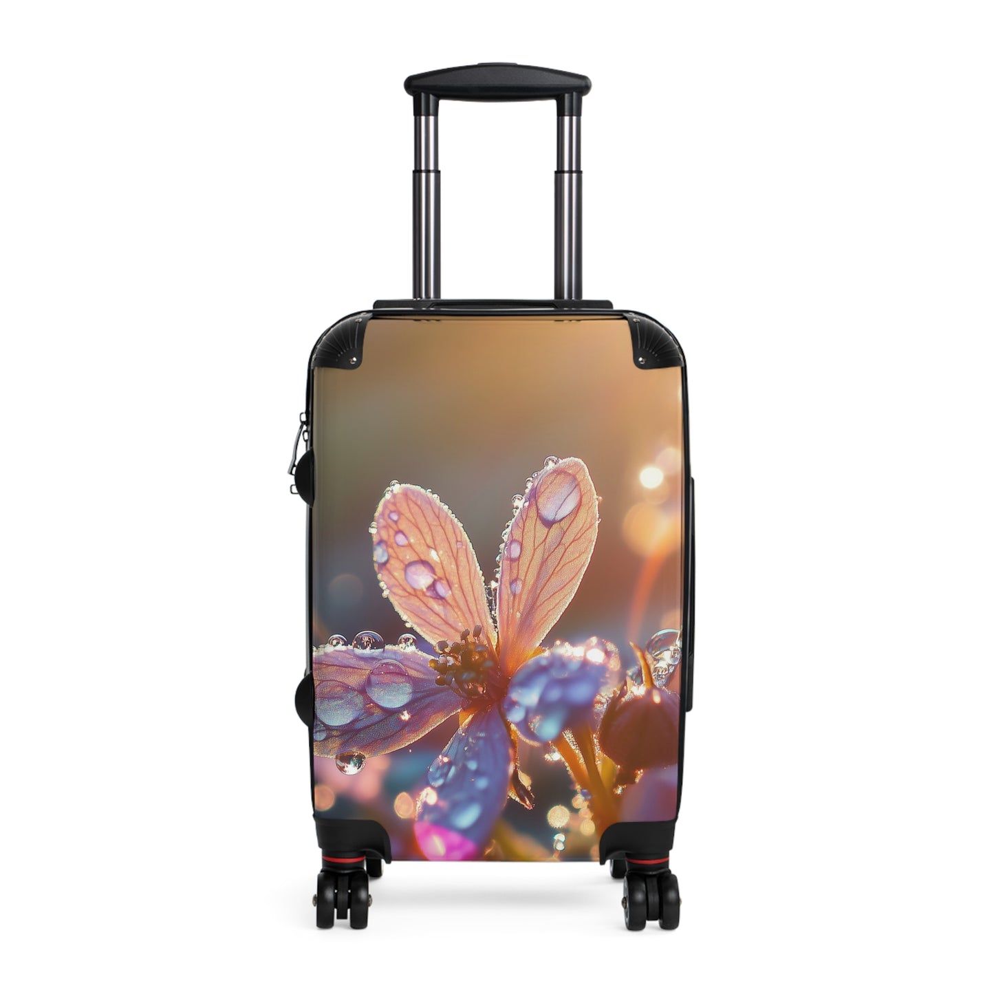 Nature Flowers Floral Sunshine Dewdrop Art Carry-On Suitcase - Stylish Luggage for Travelers