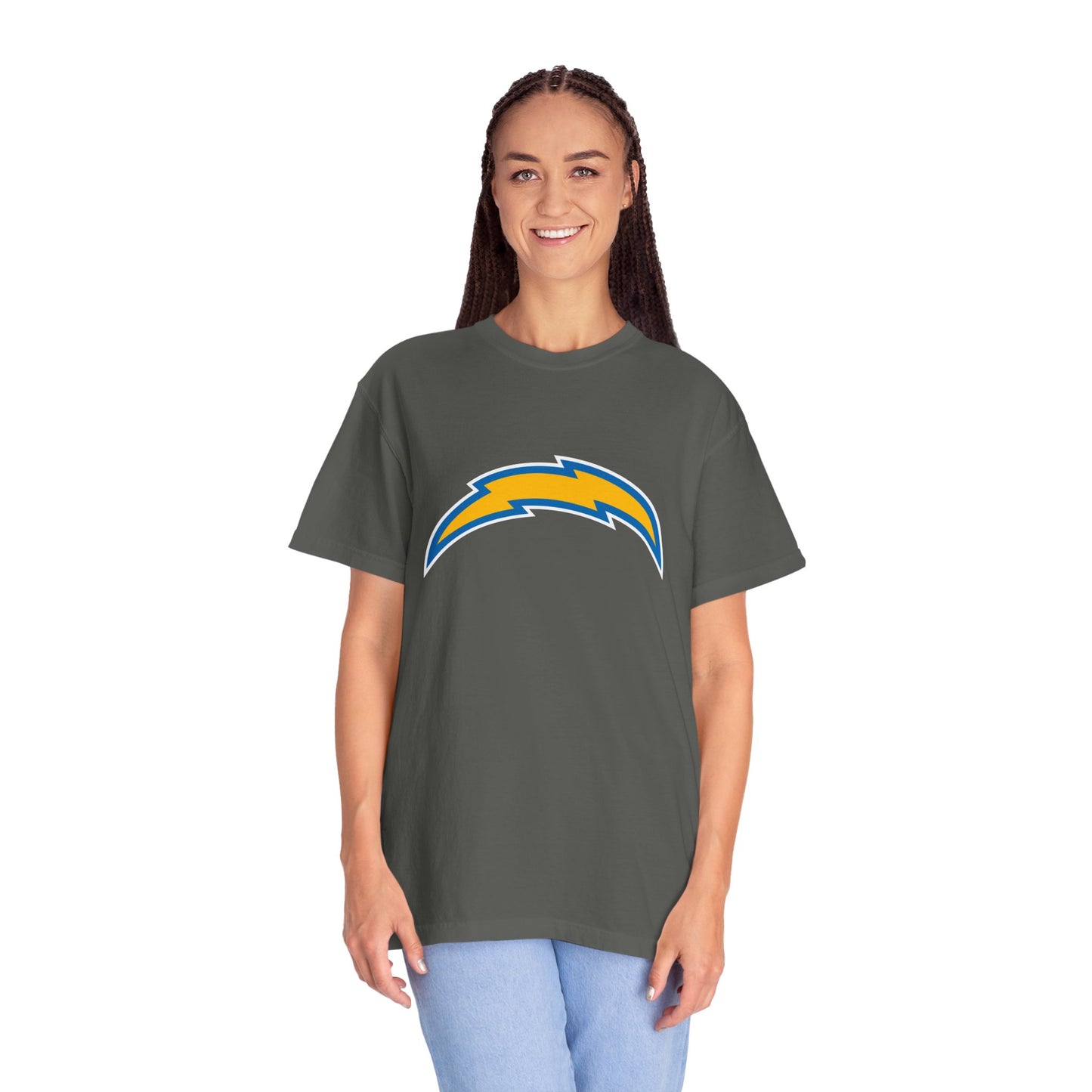 Los Angeles Chargers Team Merch Garment-Dyed T-Shirt – Premium Cotton Tee for Customization