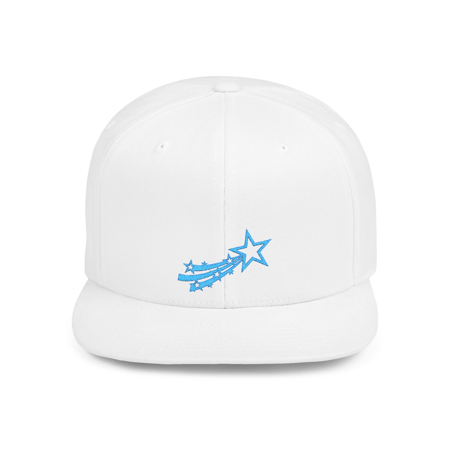 Icons Embroidered Star Comet Flat Bill Snapback – Lightweight, Custom Fit, Premium Quality