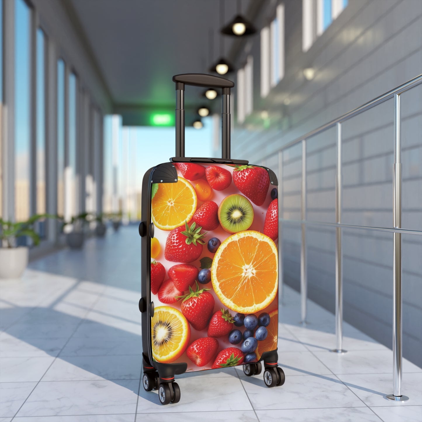 Nature Summer Assorted Fruit Carry-On Suitcase - Stylish Luggage for Travelers