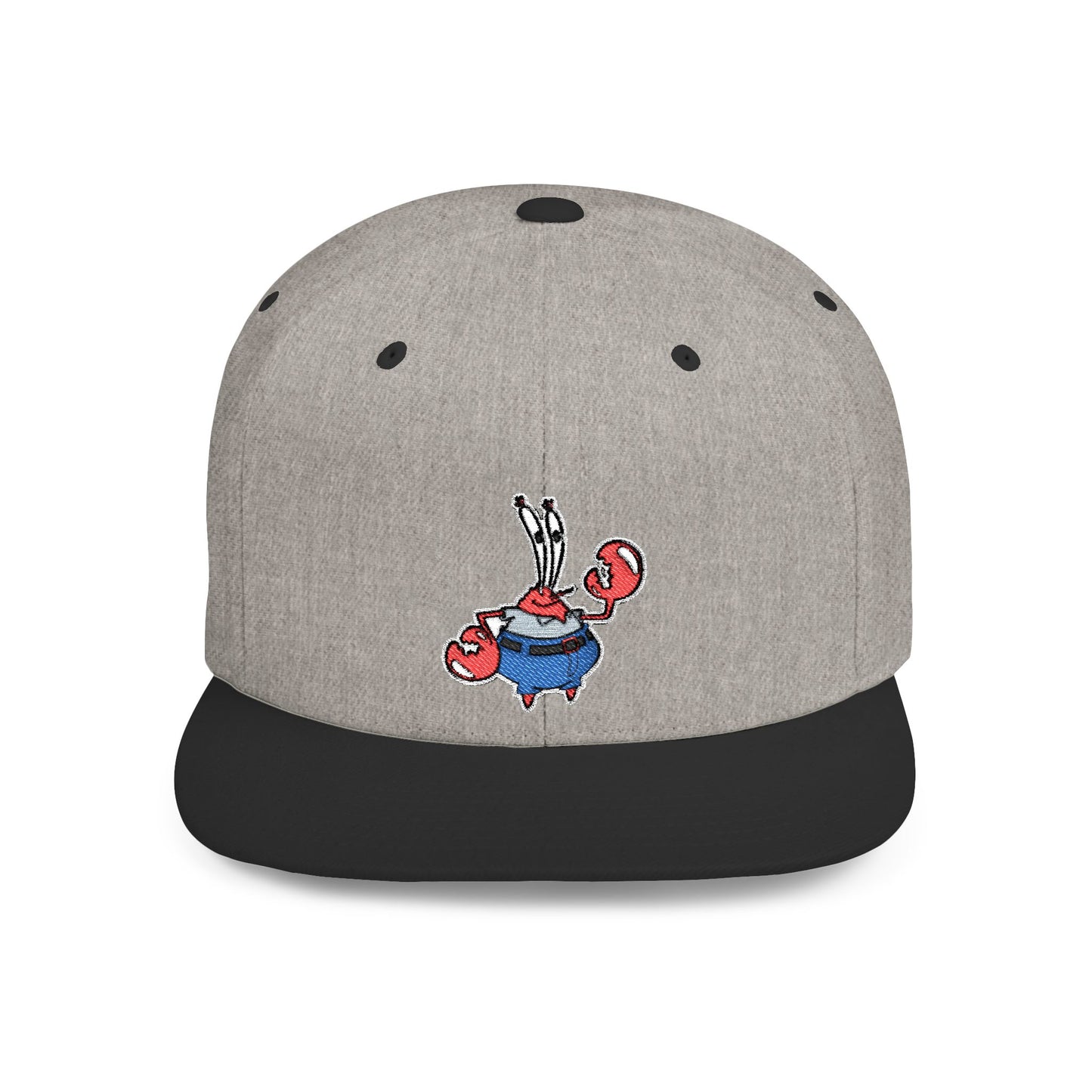 Spongebob Squarepants Mr Krabs Flat Bill Snapback – Lightweight, Custom Fit, Premium Quality