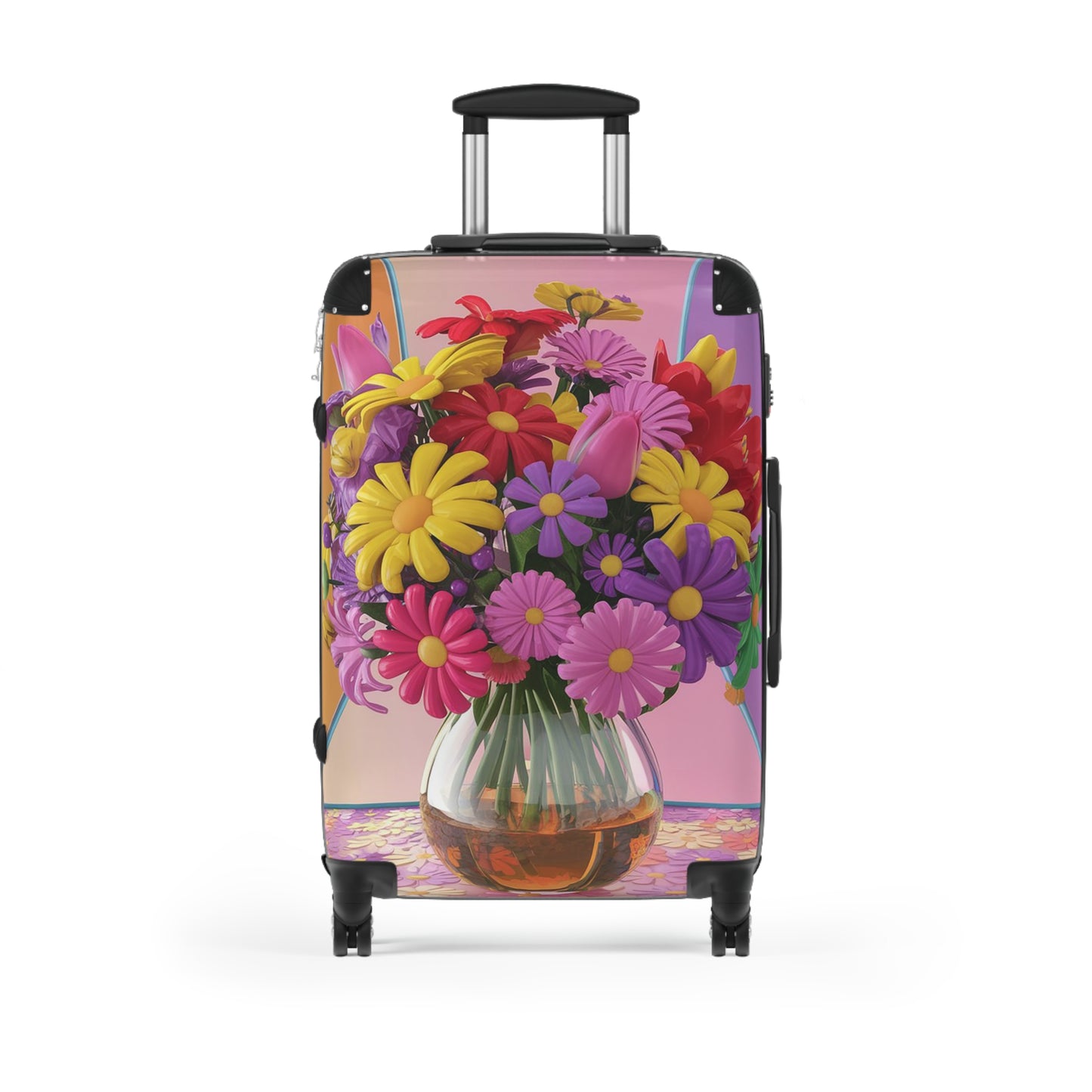 Nature Flowers Floral Set Colorful Art Carry-On Suitcase - Stylish Luggage for Travelers
