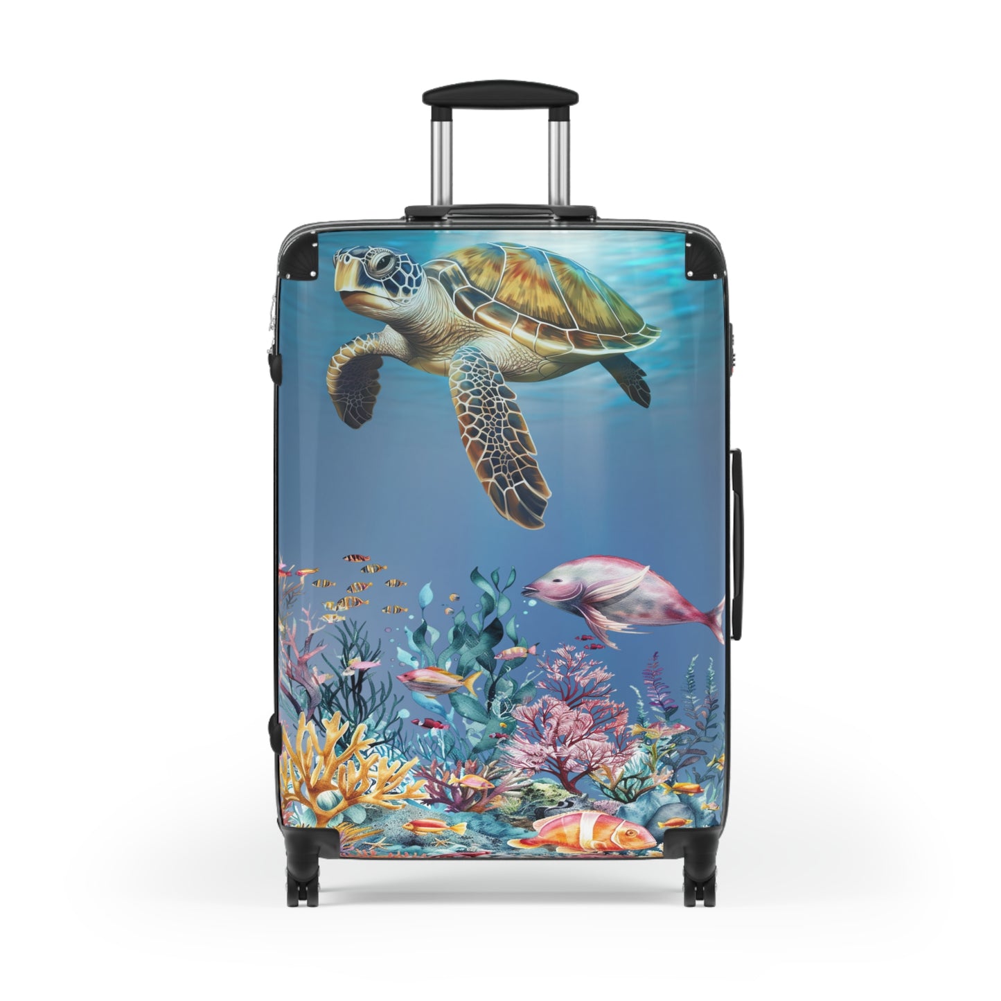 Nature Ocean Sea Turtle Art Carry-On Suitcase - Stylish Luggage for Travelers