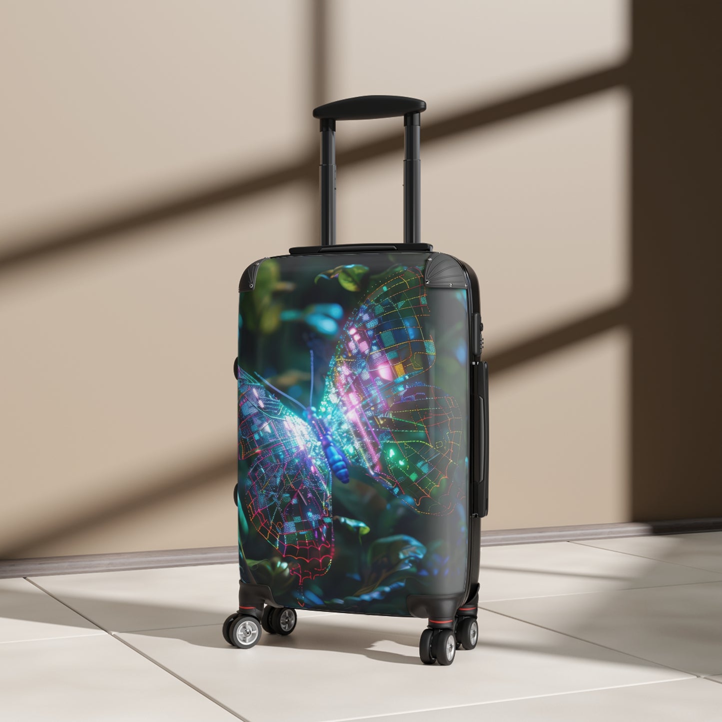 Nature Butterflies Glowing Art Carry-On Suitcase - Stylish Luggage for Travelers