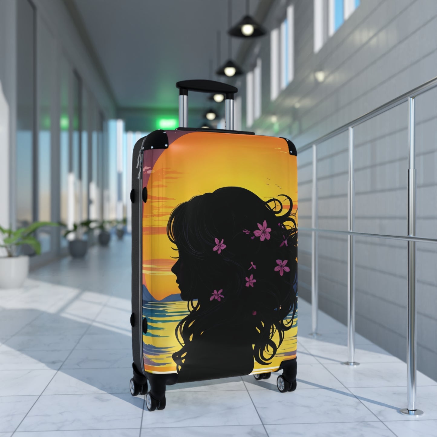Art Woman Silhouette Carry-On Suitcase - Stylish Luggage for Travelers