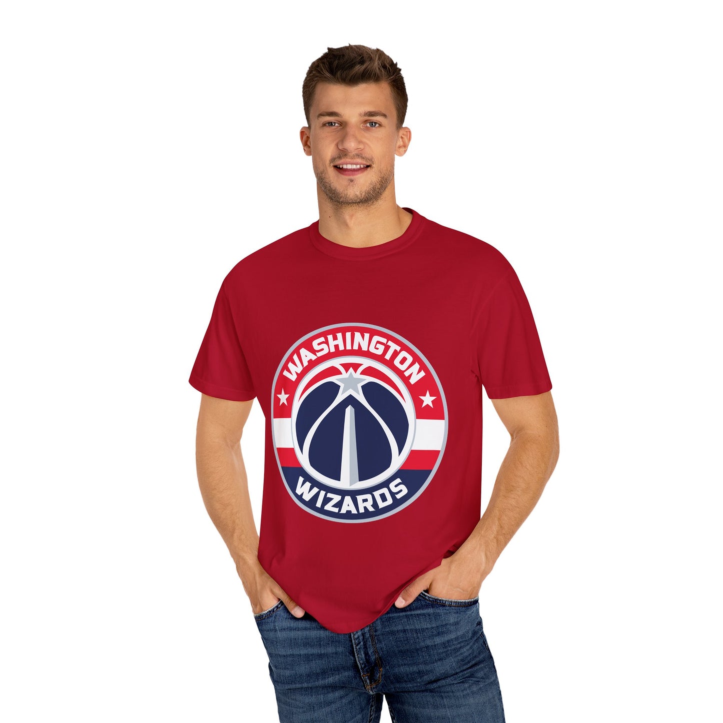 Washington Wizards Strong Garment-Dyed T-Shirt – Premium Cotton Tee for Customization