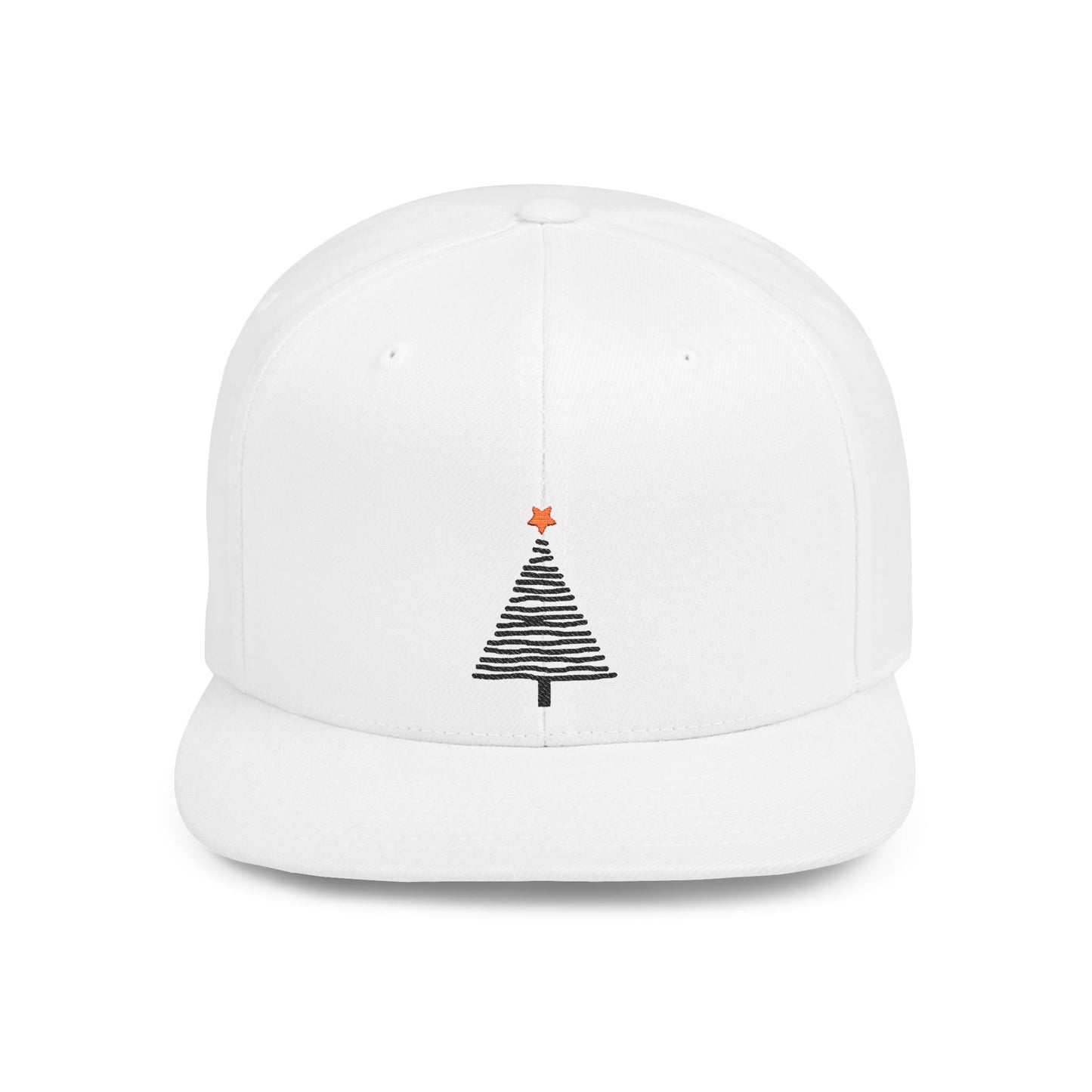 Icons Embroidered Pine Tree Flat Bill Snapback – Lightweight, Custom Fit, Premium Quality