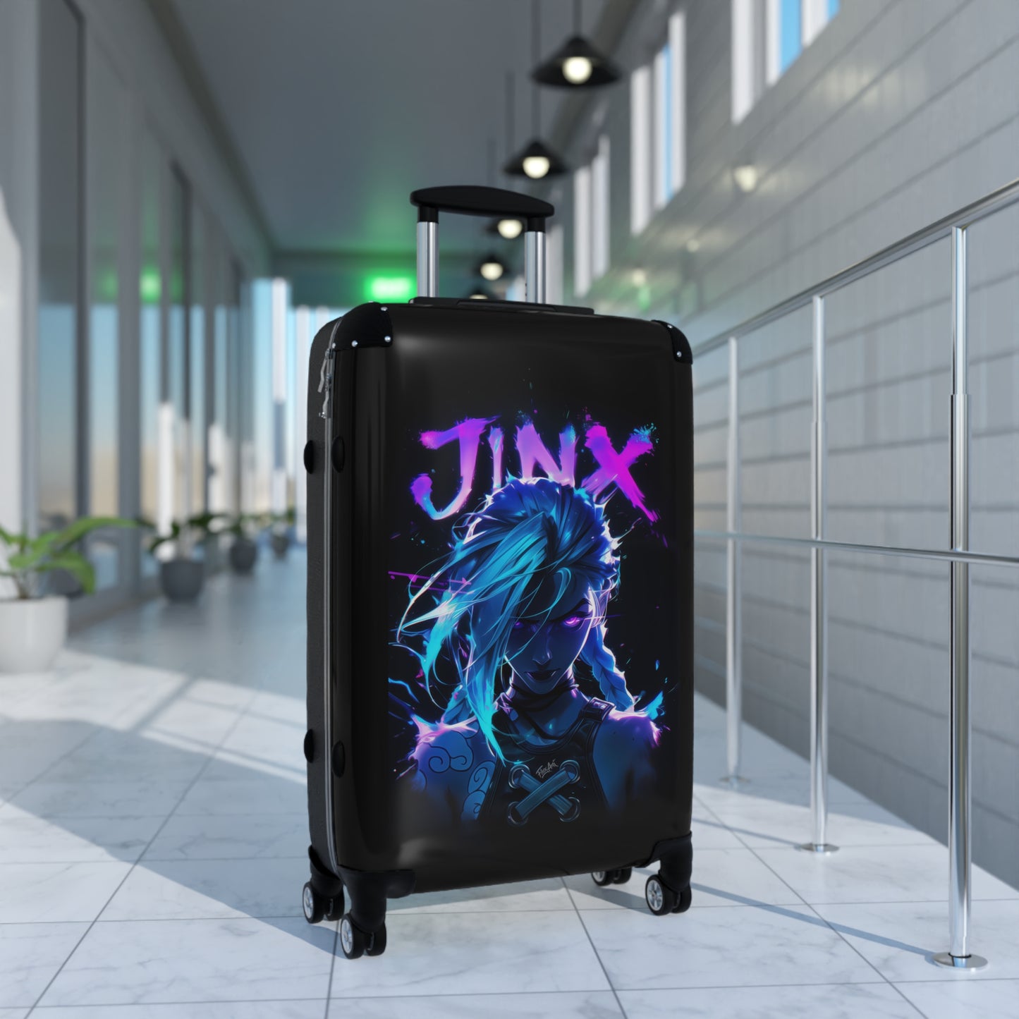 Video Games Jinx League of Legends Carry-On Suitcase - Stylish Luggage for Travelers