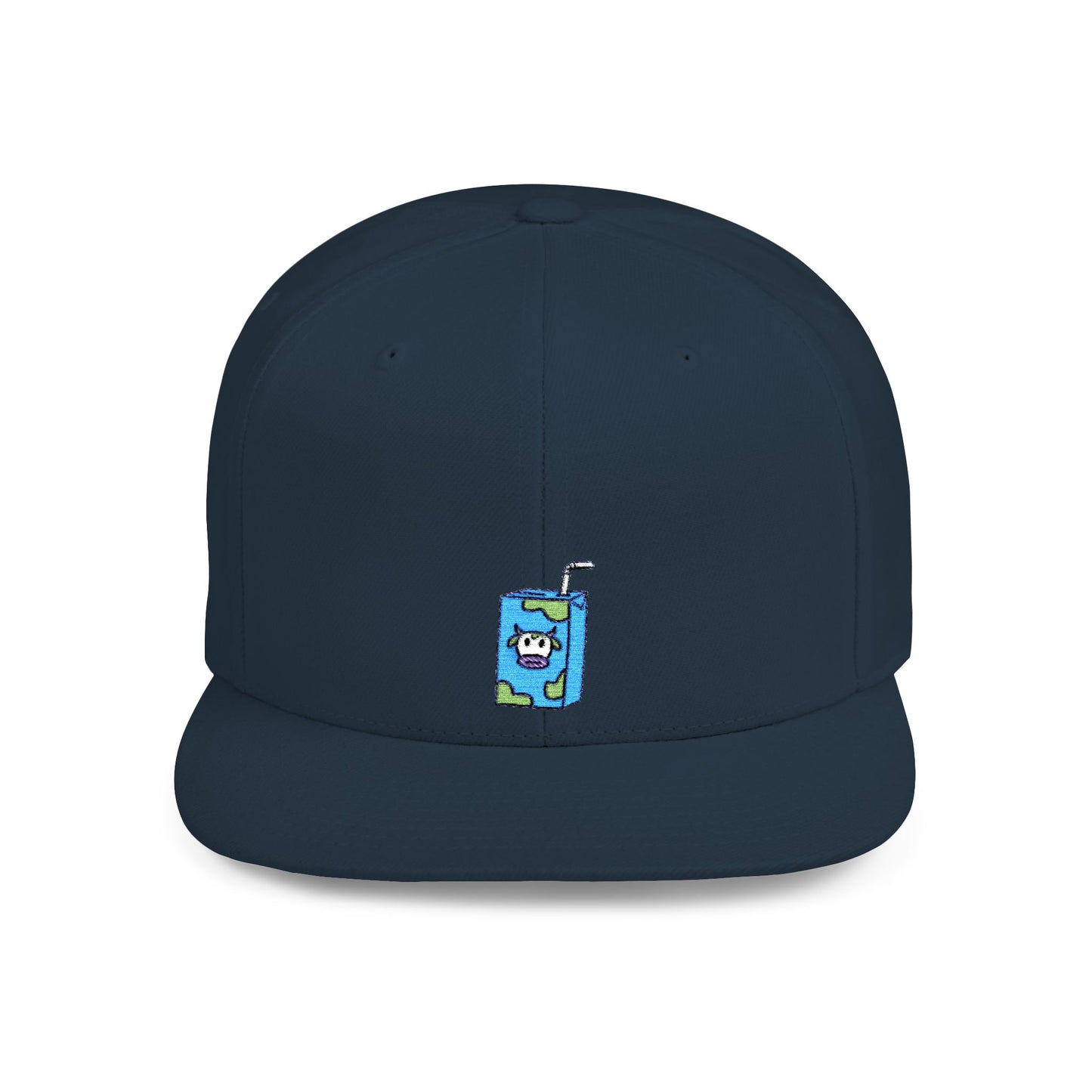 Icons Embroidered Milk Box Flat Bill Snapback – Lightweight, Custom Fit, Premium Quality