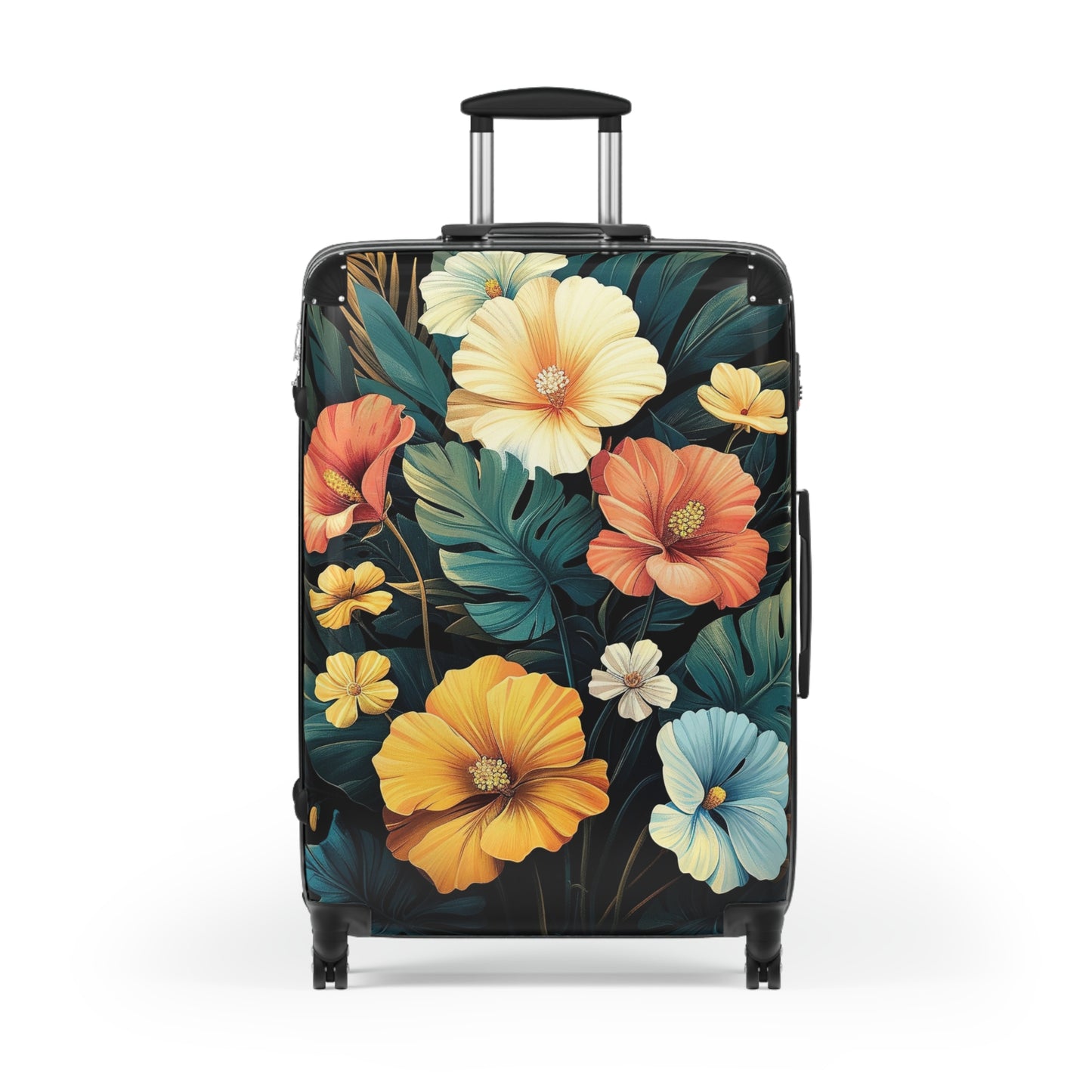 Nature Flowers Floral Animated Luau Art Carry-On Suitcase - Stylish Luggage for Travelers