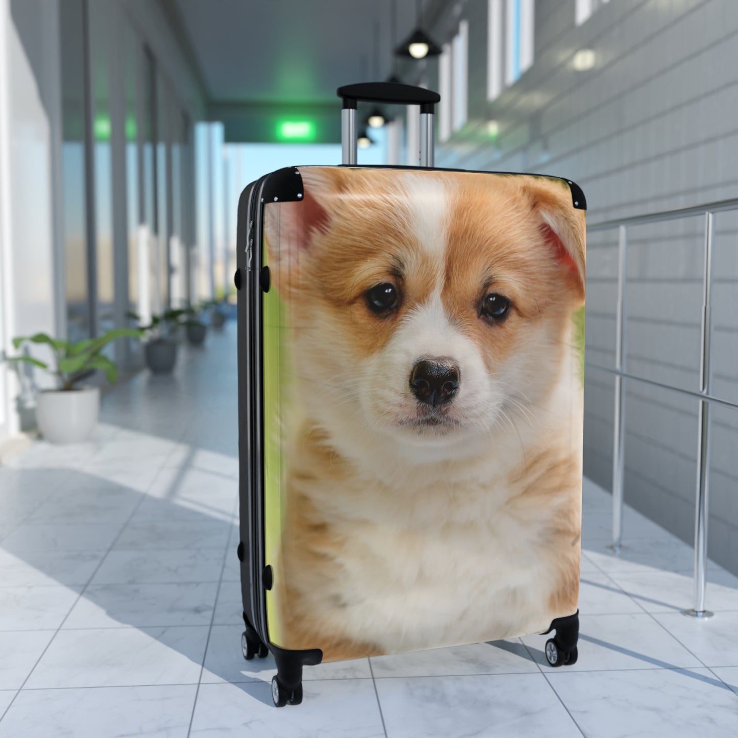Animals Corgi Puppy Carry-On Suitcase - Stylish Luggage for Travelers