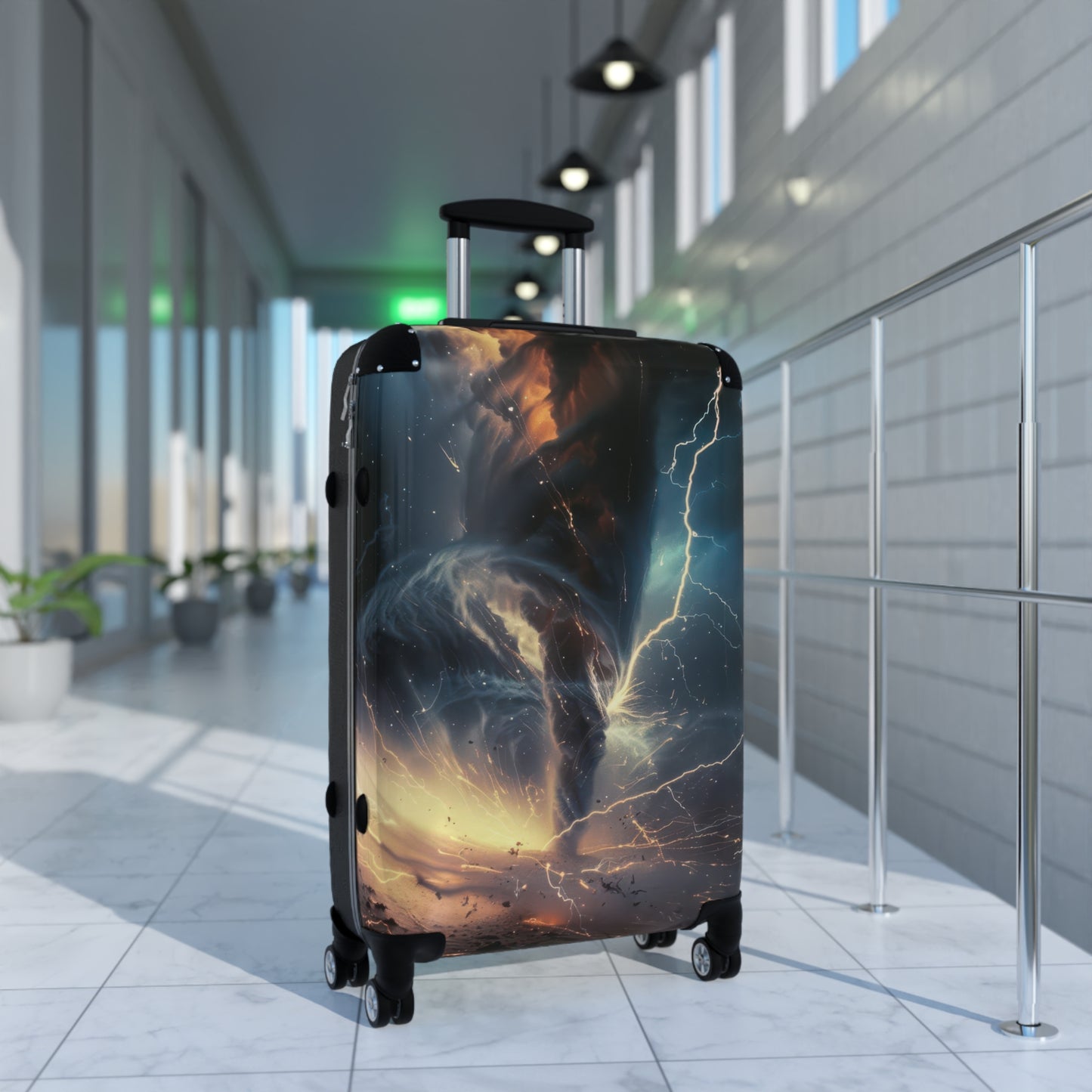 Nature Tornado Dramatic Art Carry-On Suitcase - Stylish Luggage for Travelers