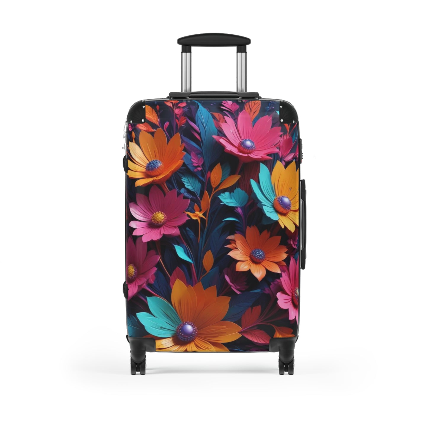 Nature Flowers Floral Colorful Art Carry-On Suitcase - Stylish Luggage for Travelers