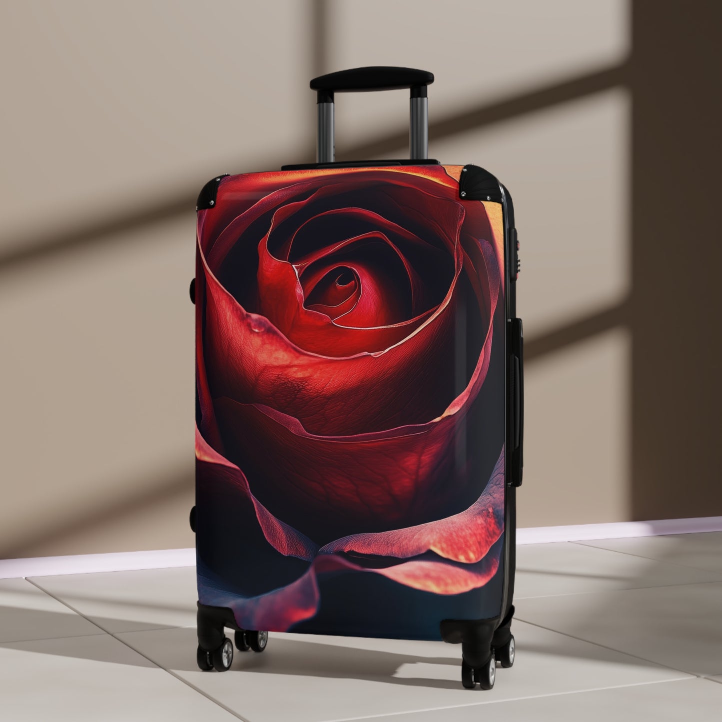 Nature Rose Flower Art Carry-On Suitcase - Stylish Luggage for Travelers