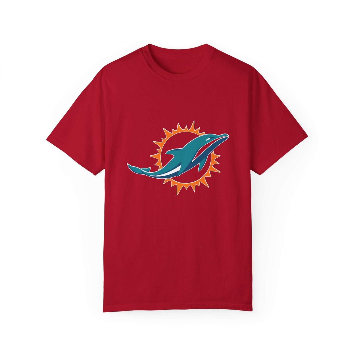 Miami Dolphins Football Merchandise Garment-Dyed T-Shirt – Premium Cotton Tee for Customization