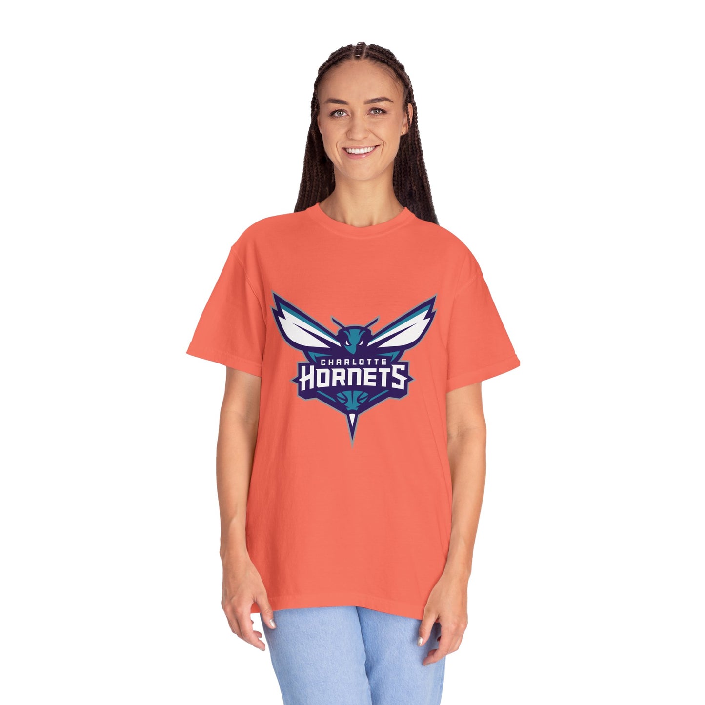 Charlotte Hornets Garment-Dyed T-Shirt – Premium Cotton Tee for Customization