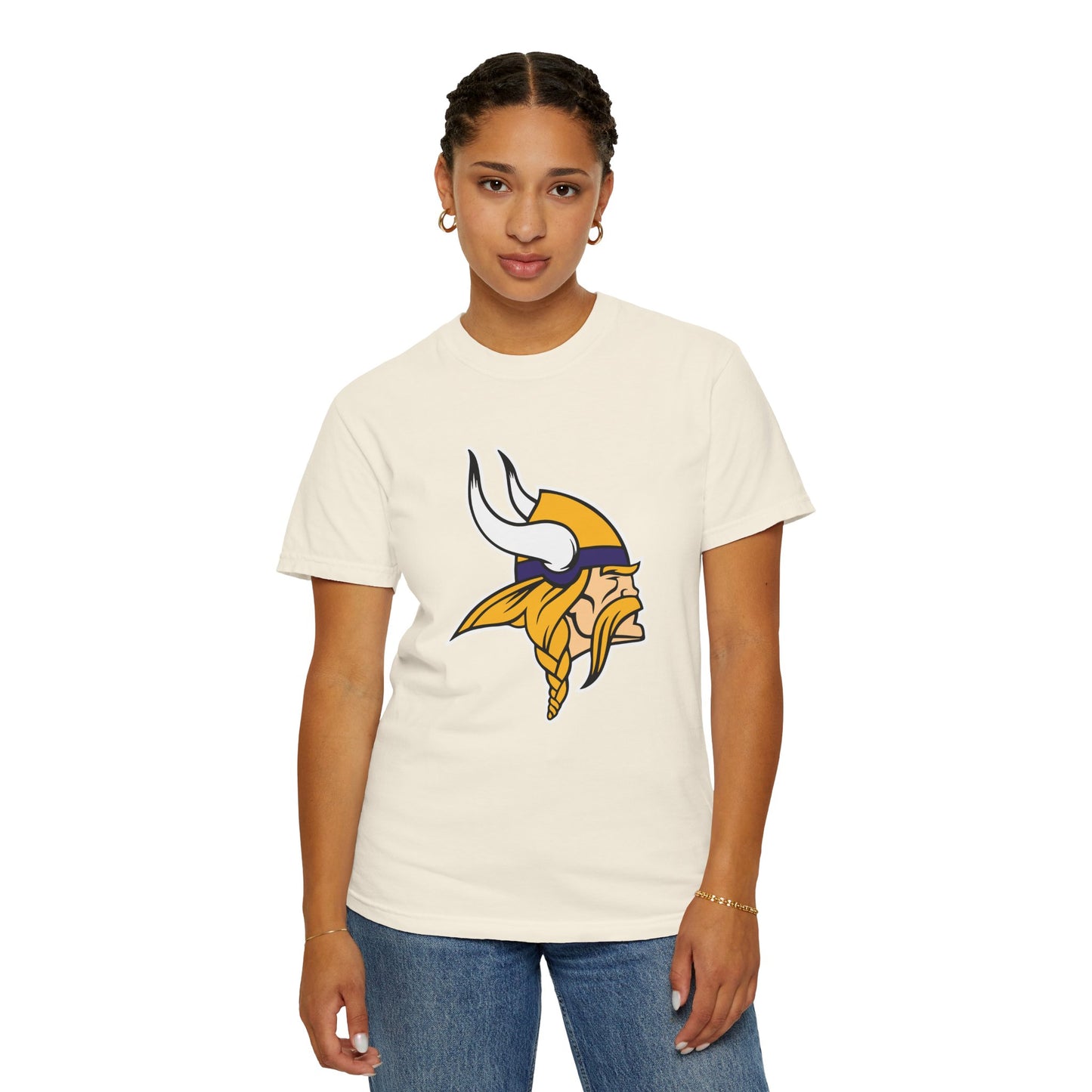 Minnesota Vikings Gear Garment-Dyed T-Shirt – Premium Cotton Tee for Customization