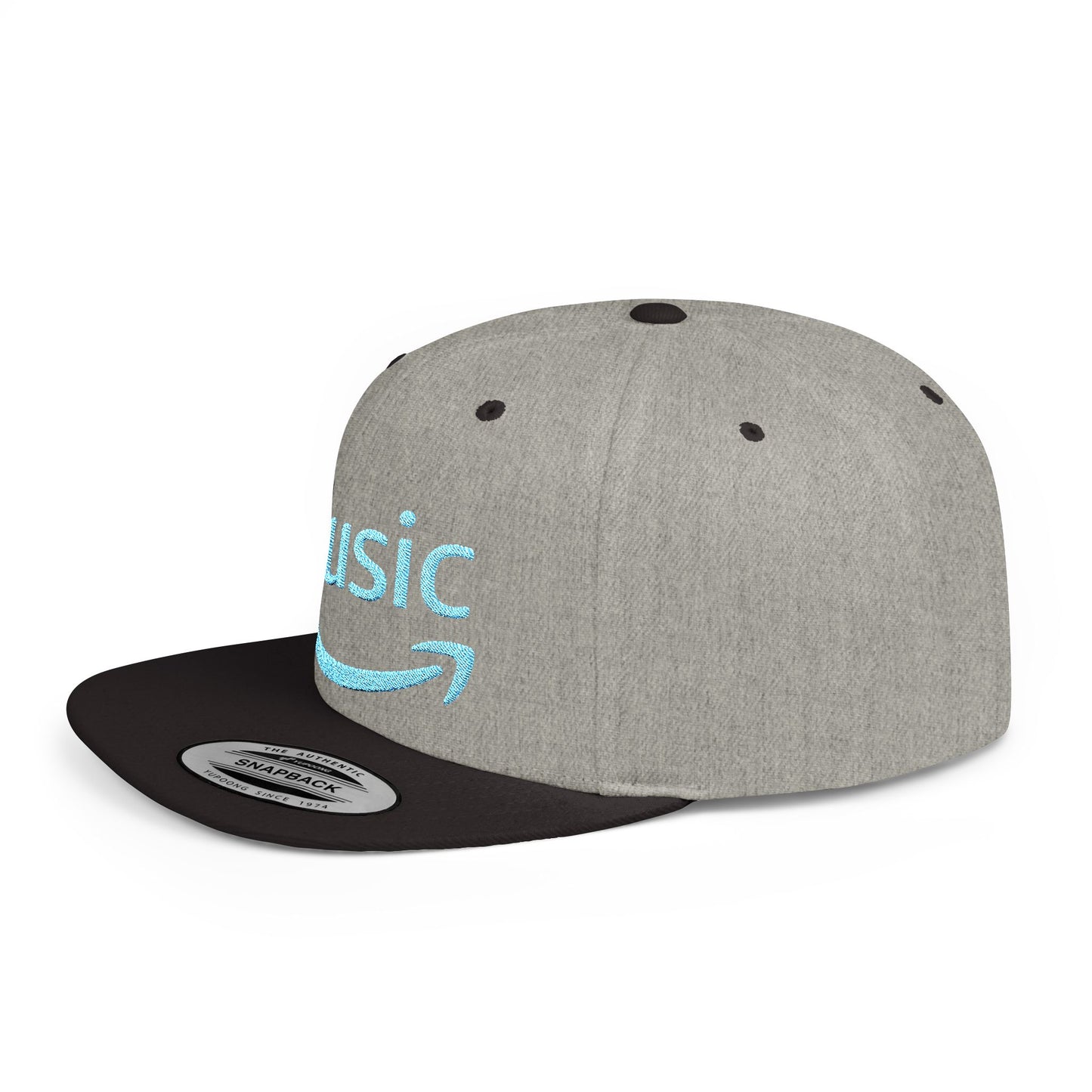 Amazon Music Flat Bill Snapback – Lightweight, Custom Fit, Premium Quality