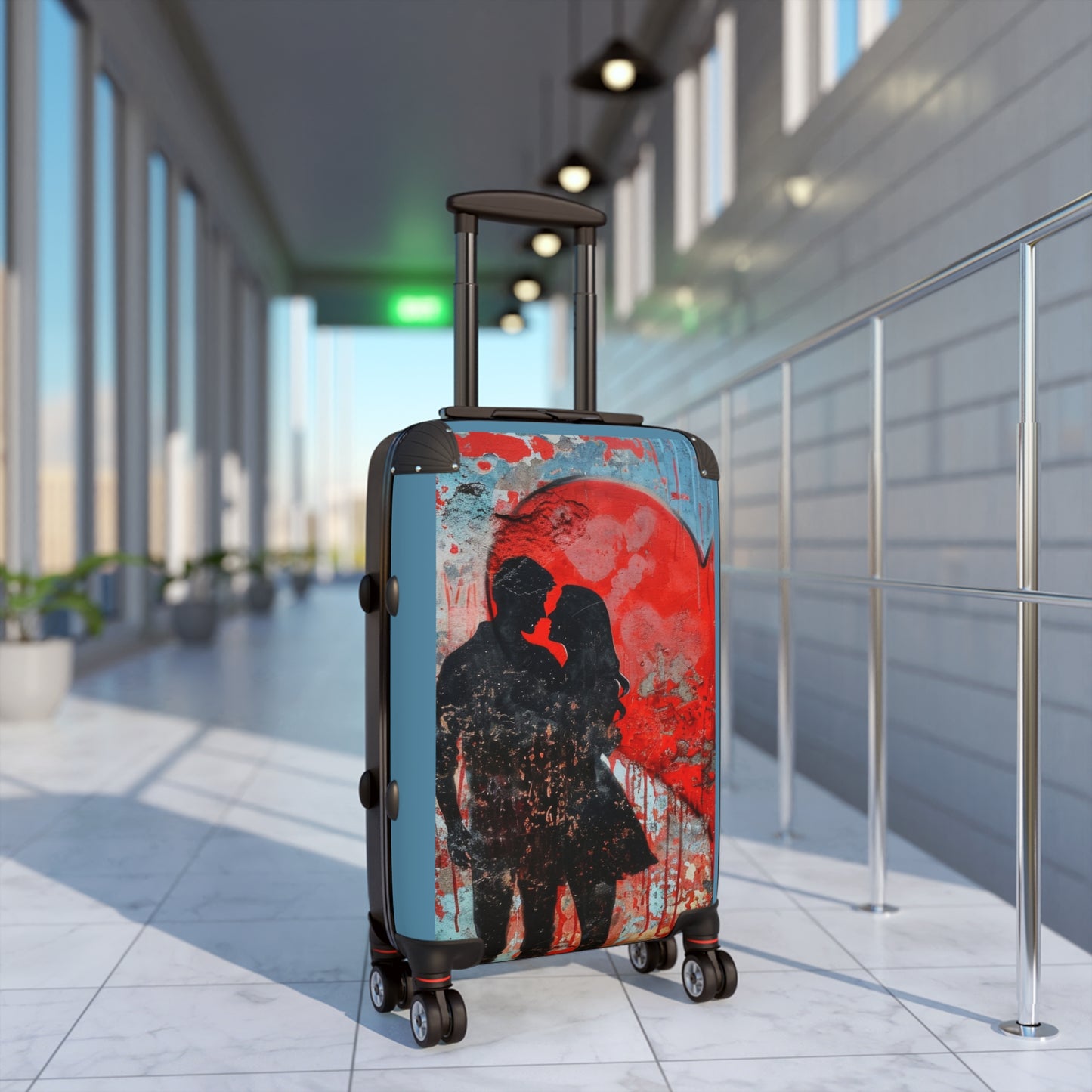 Love Couple Romantic Art Carry-On Suitcase - Stylish Luggage for Travelers
