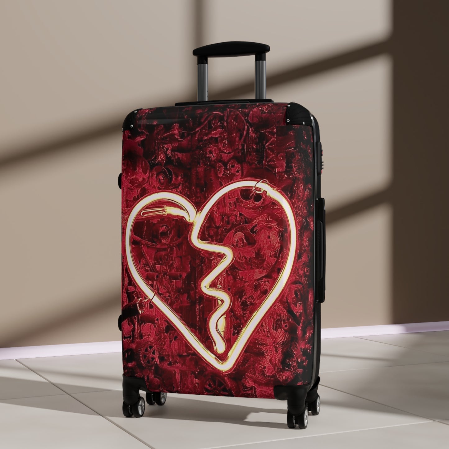 Love Broken Heart Art Carry-On Suitcase - Stylish Luggage for Travelers
