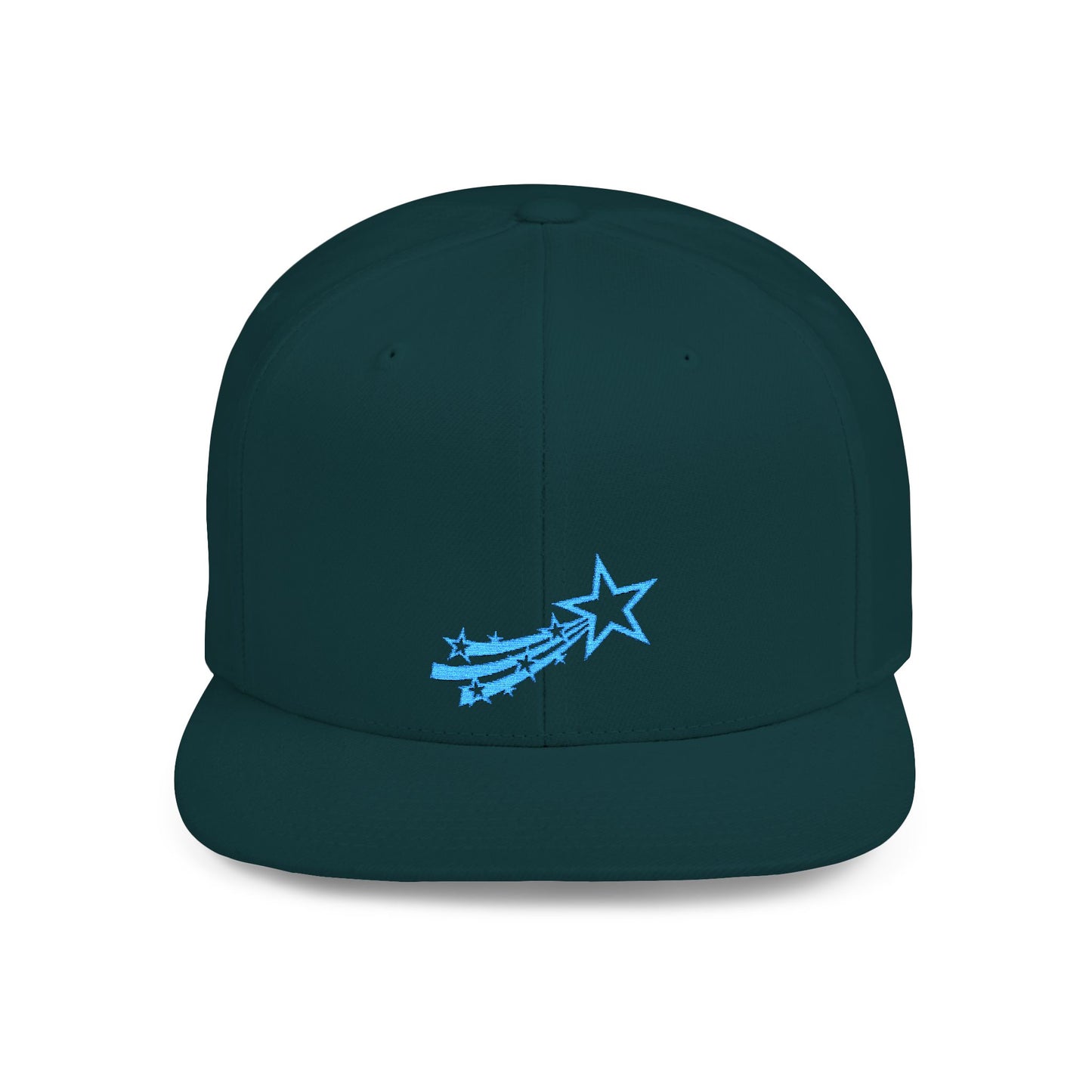 Icons Embroidered Star Comet Flat Bill Snapback – Lightweight, Custom Fit, Premium Quality