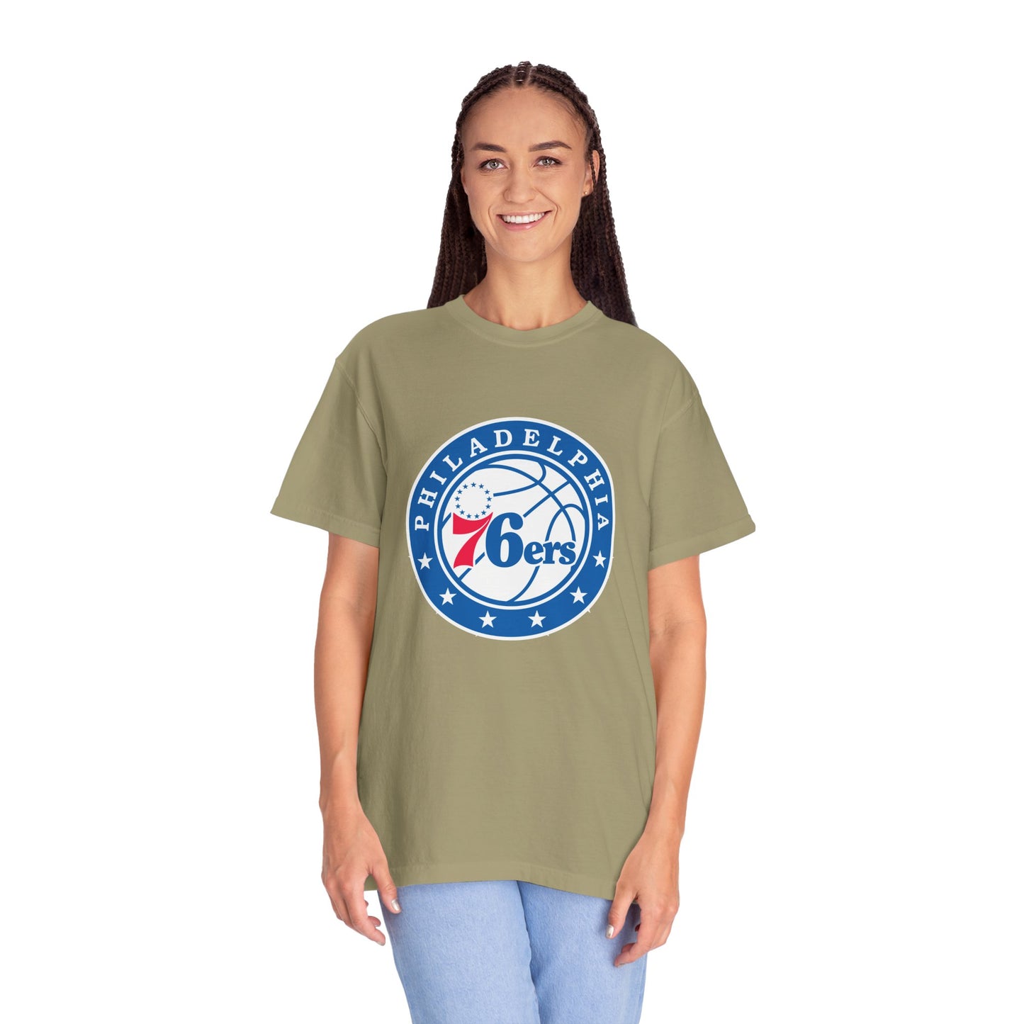 Philadelphia 76ers Basketball Life Garment-Dyed T-Shirt – Premium Cotton Tee for Customization