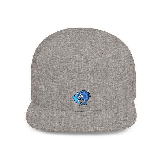 Icons Embroidered Dolphin Couple Flat Bill Snapback – Lightweight, Custom Fit, Premium Quality