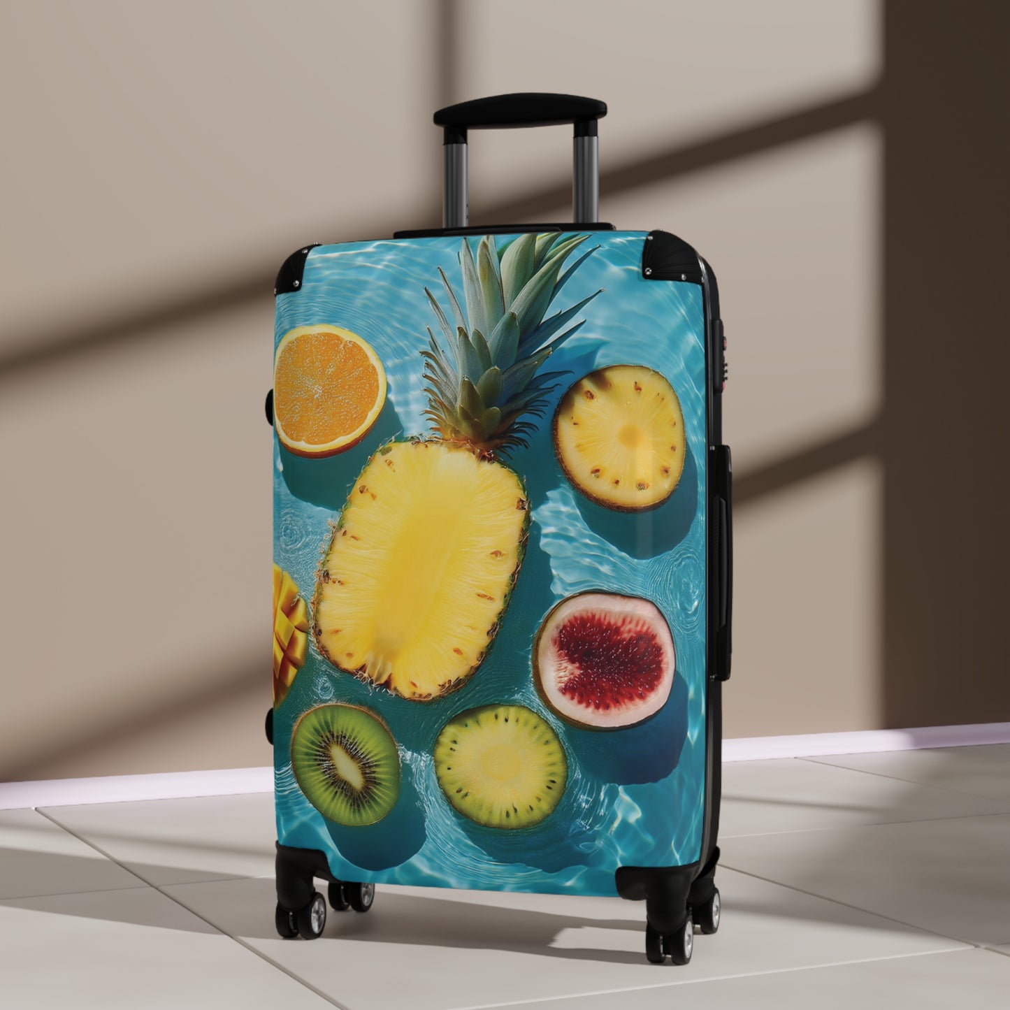 Nature Summer Tropical Fruits Float Carry-On Suitcase - Stylish Luggage for Travelers