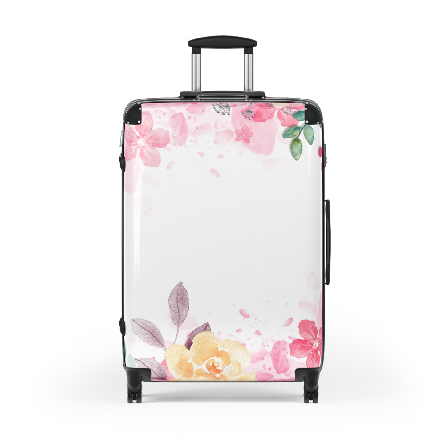 Nature Flowers Floral Petal Wreath Art Carry-On Suitcase - Stylish Luggage for Travelers