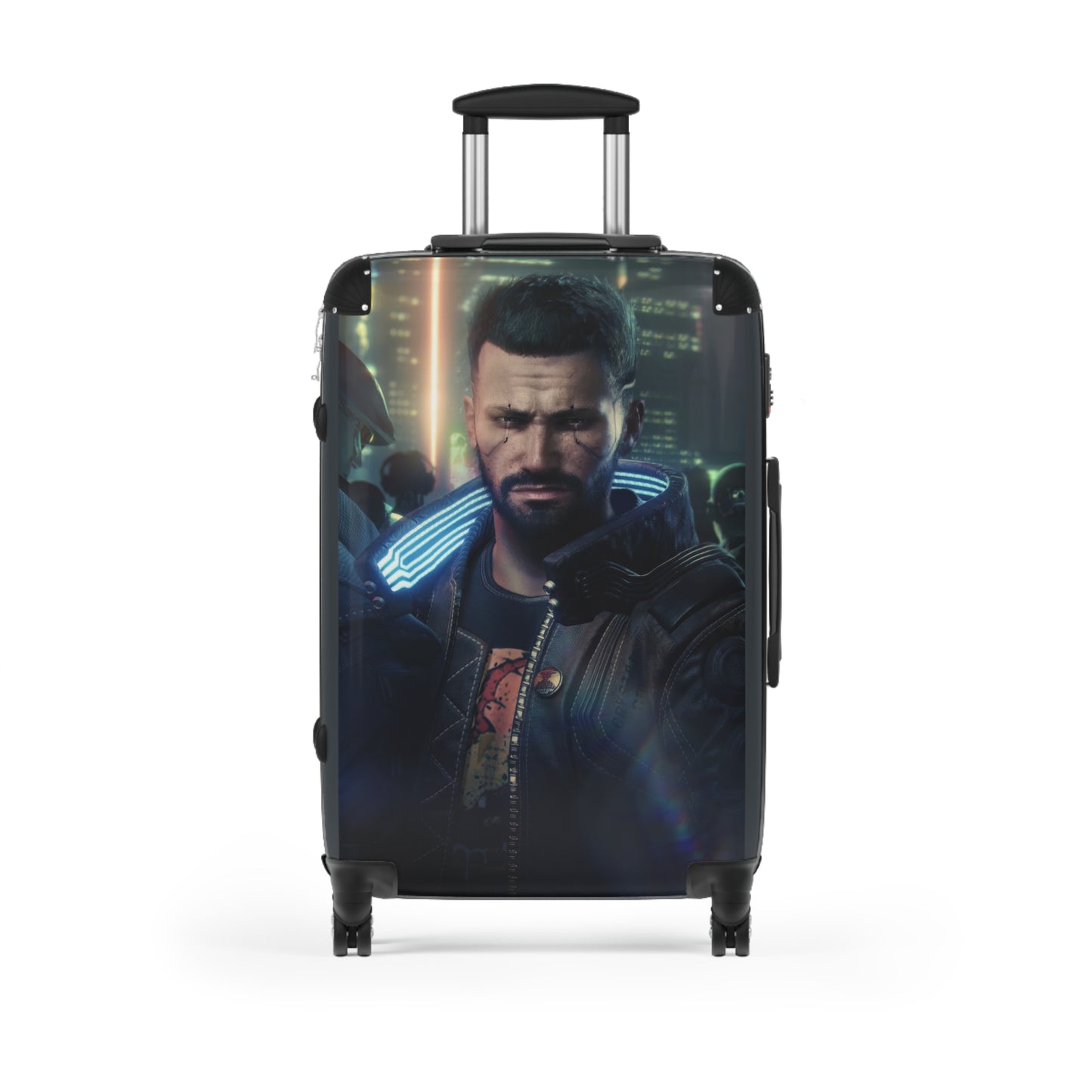 Video Games Cyberpunk 2077 Male Carry-On Suitcase - Stylish Luggage for Travelers